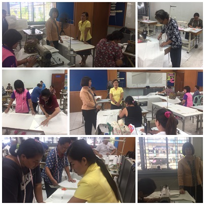 ฝึกอบรมเพื่อพัฒนาผลิตภัณฑ์ประเภทเสื้อผ้า