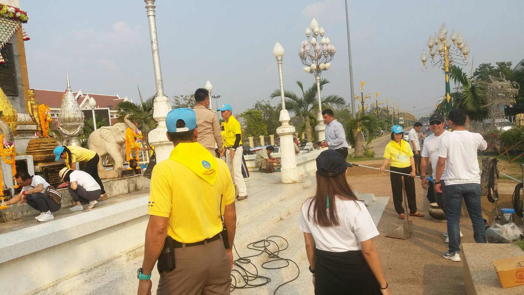 โครงการจิตอาสา “เราทำความดี ด้วยห้วใจ” กิจกรรมสาธารณประโยชน์ด้วยการทำความสะอาดบริเวณโดยรอบอนุสาวรีย์เจ้าพ่อพญาแล
