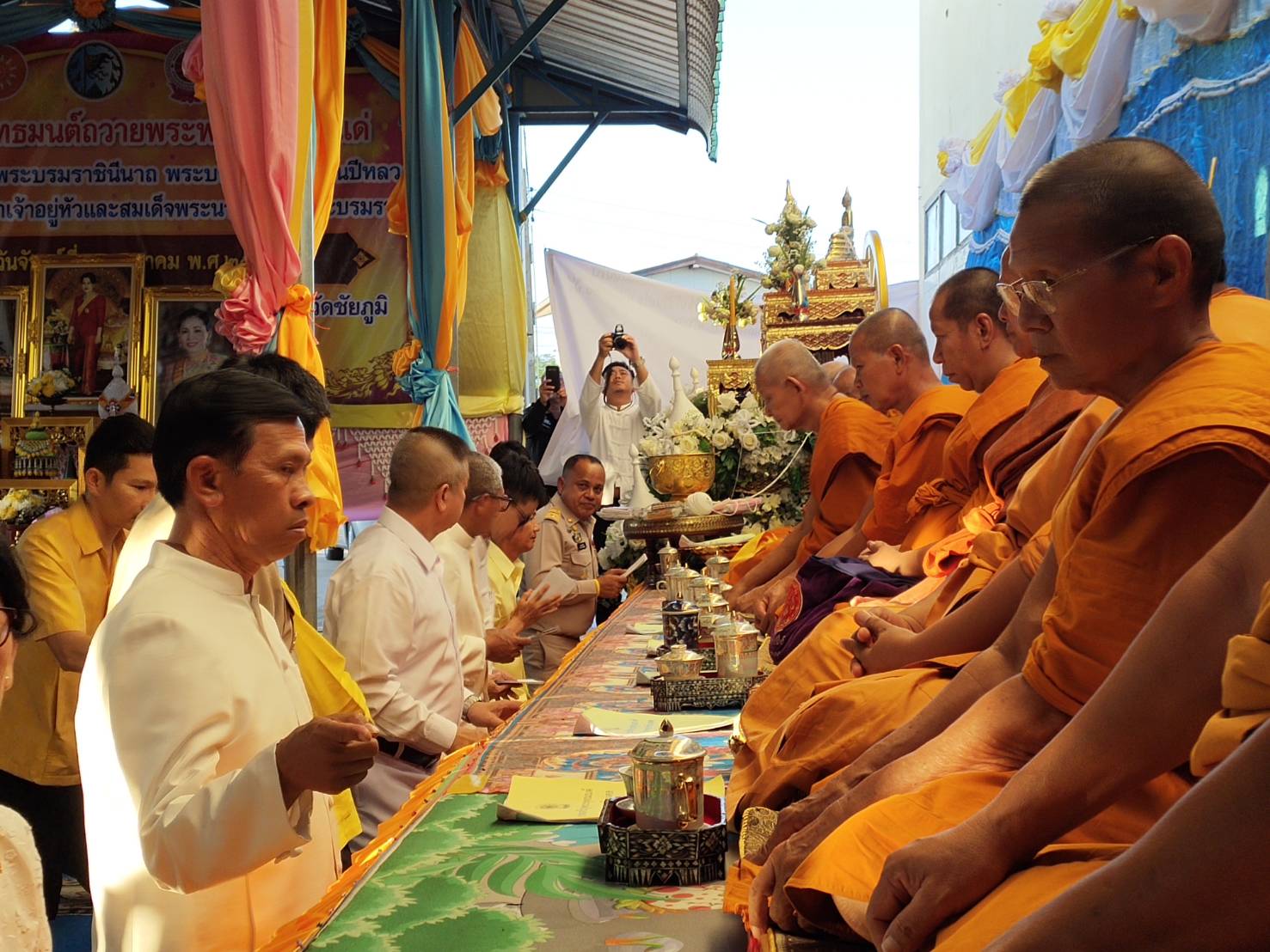 @ชัยภูมิเมืองแห่งความสุข #พจ.ชัยภูมิ มอบหมายหัวหน้ากลุ่มงานส่งเสริมร่วมพิธีเจริญพระพุทธมนต์