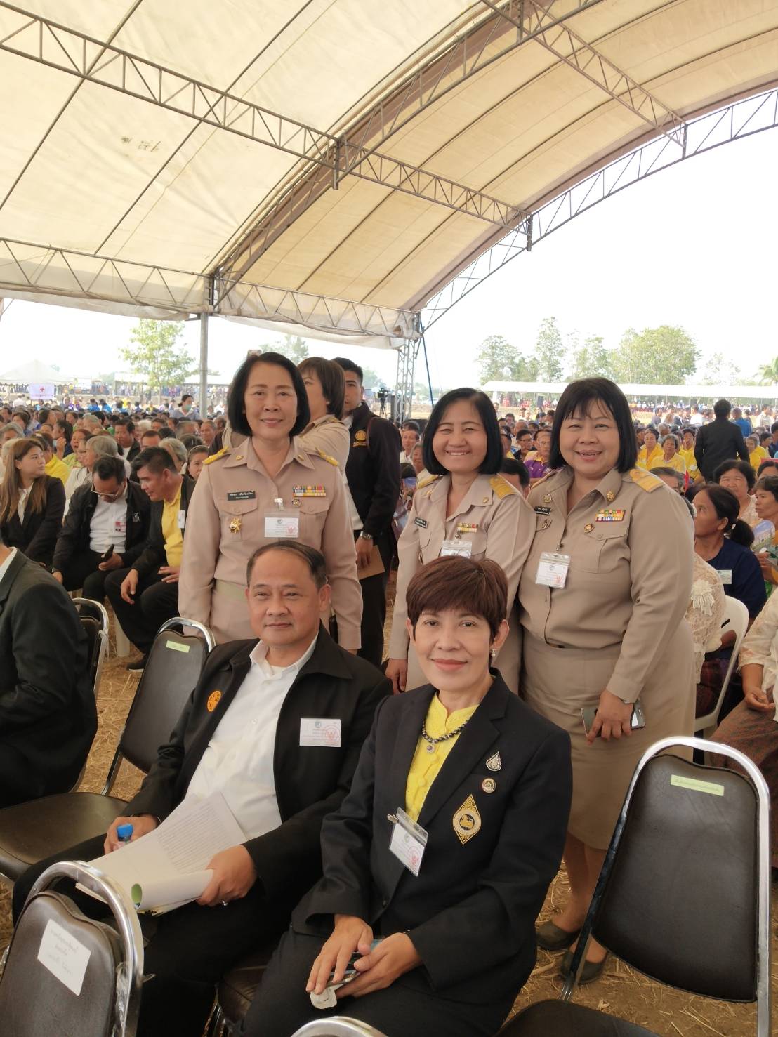 พัฒนาการจังหวัดชัยภูมิ นำทีมเจ้าหน้าที่พัฒนาชุมชนร่วมให้การต้อนรับ พลเอกประยุทธ์ จันโอชา นายกรัฐมนตรี