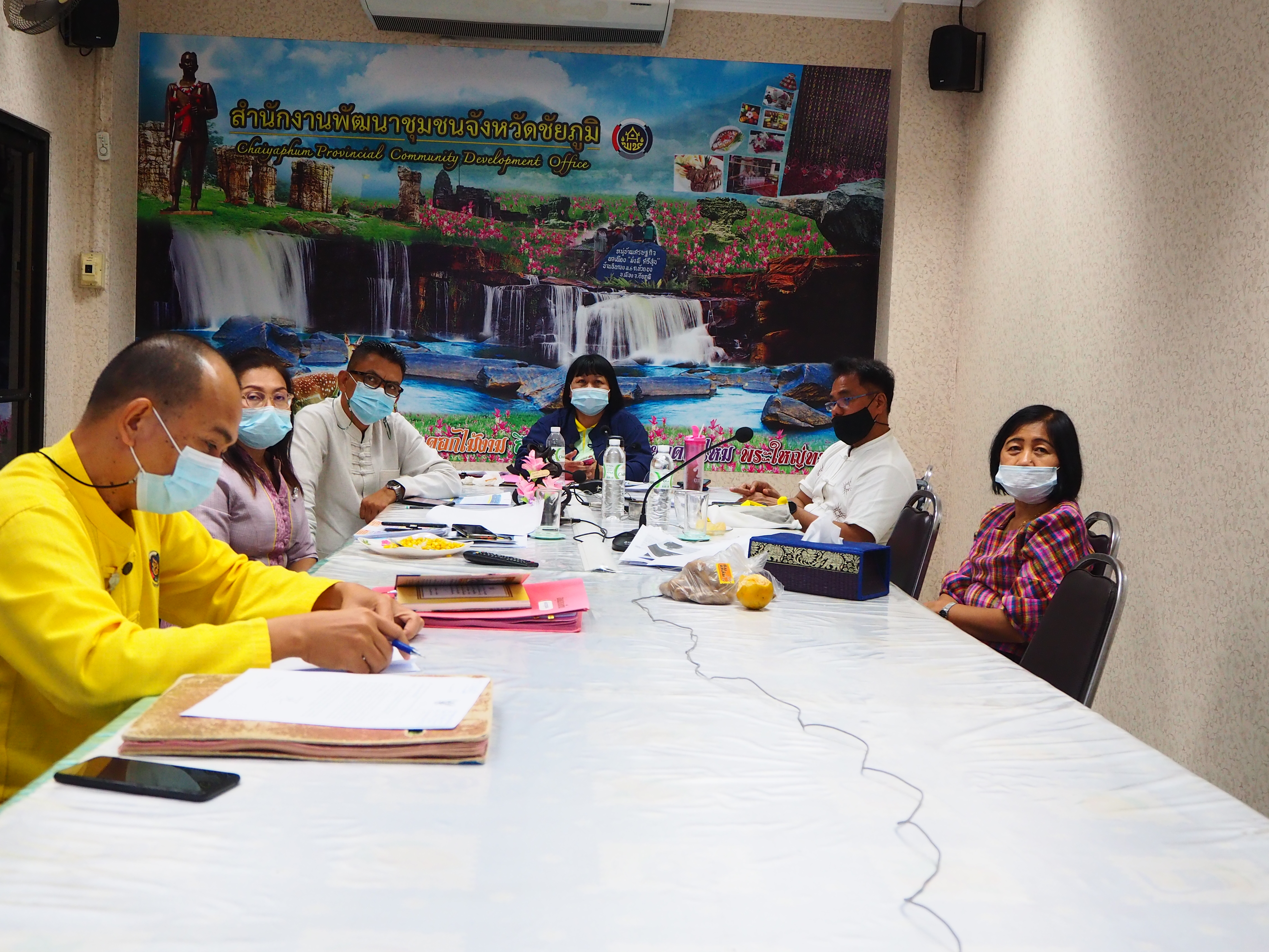 พช_ชัยภูมิ ร่วมประชุมชี้แจงการดำเนินงานตามมาตรการปรับปรุงประสิทธิภาพในการปฏิบัติราชการ ประจำปีงบประมาณ 2564 ผ่านระบบวีดิทัศน์ทางไกล (Video Conference)