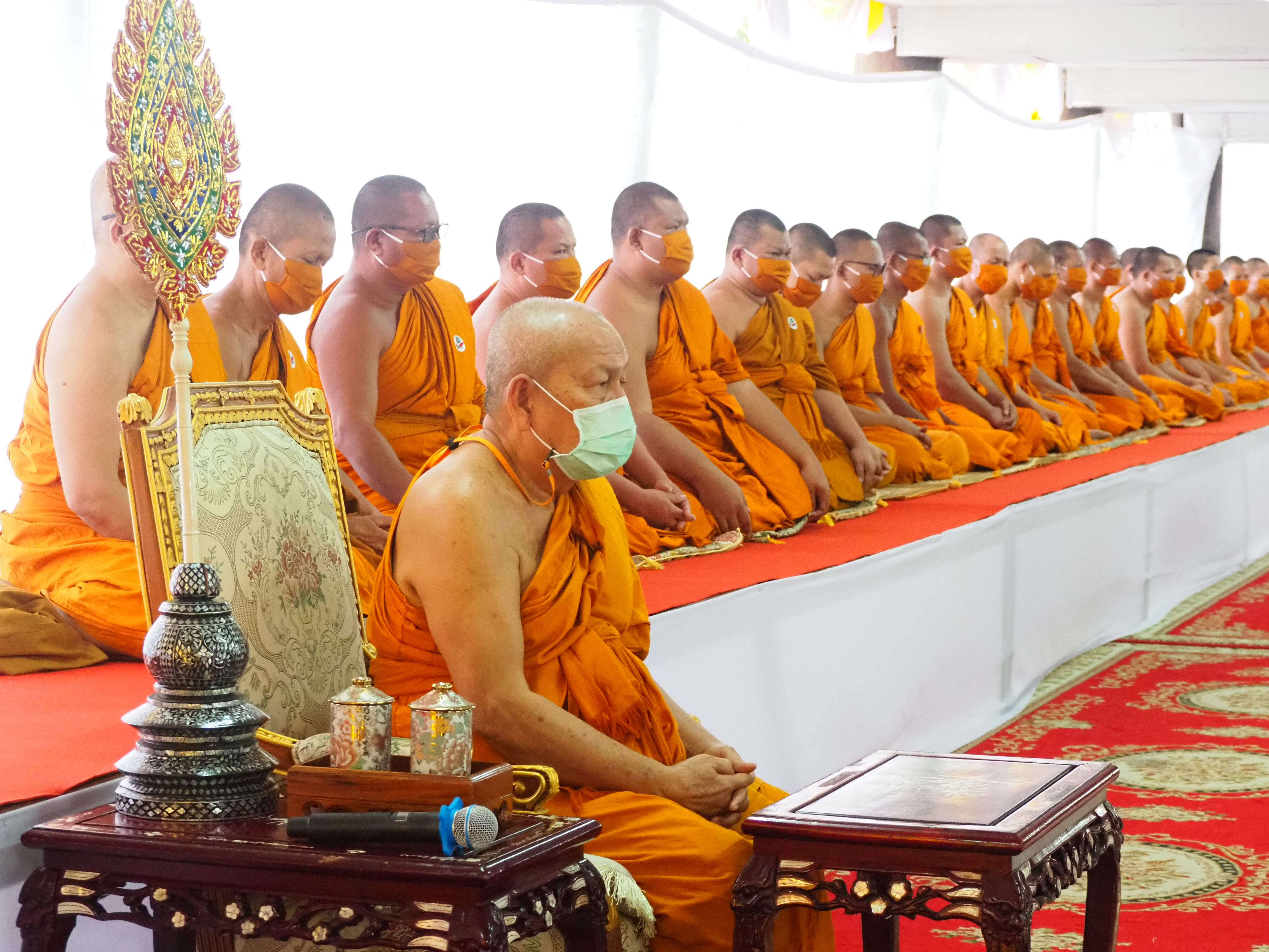 #พช_ชัยภูมิ ร่วมพิธีถวายภัตตาหารเพลและสิ่งของพระราชทานของพระบาทสมเด็จพระเจ้าอยู่หัว ถวายแด่พระภิกษุ สามเณรจัดตั้งครัวจิตอาสาพระราชทาน ในการทดสอบบาลีสนามหลวง ประจำปี พ.ศ.2564