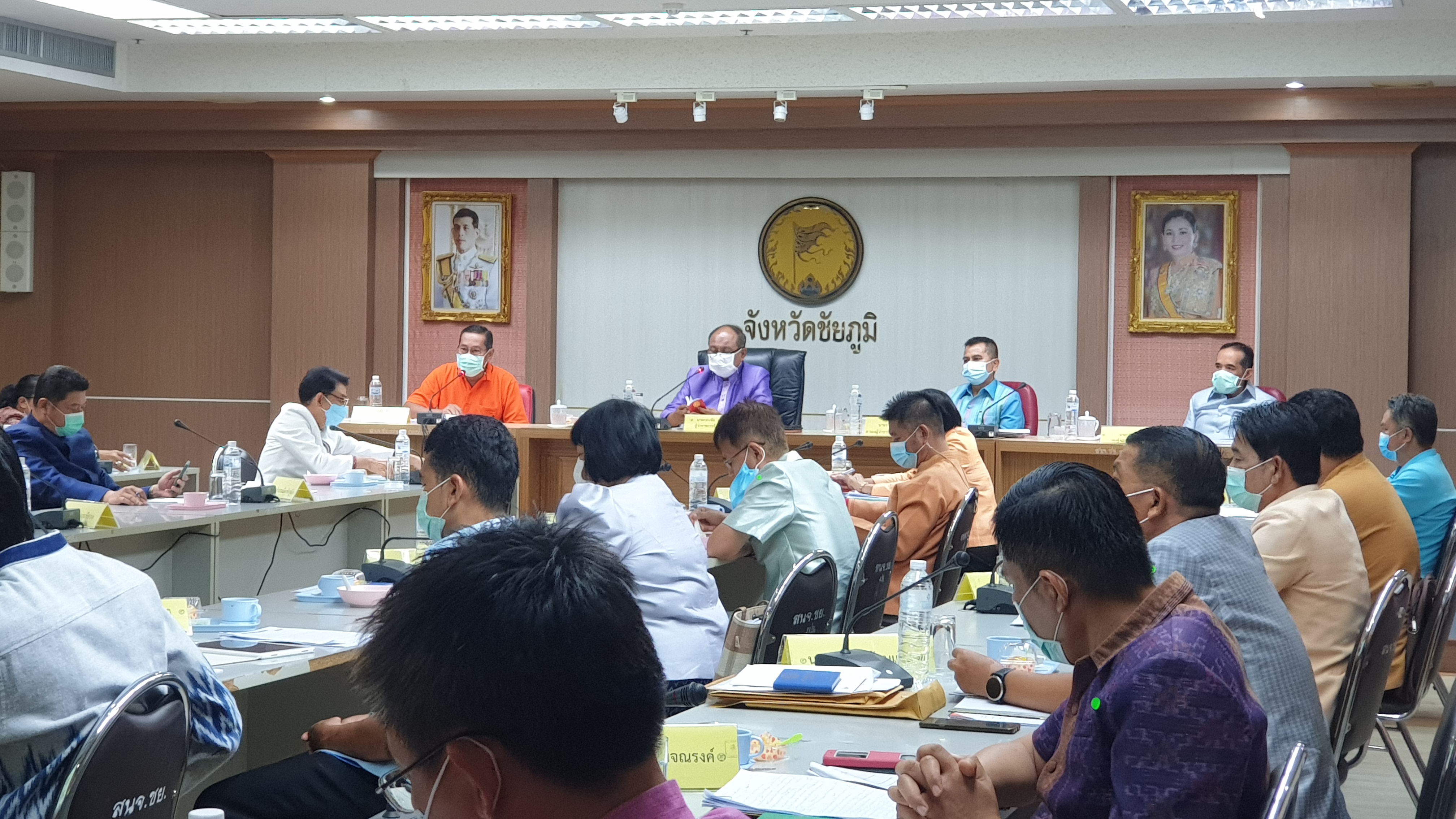 #พช_ชัยภูมิ ร่วมการประชุมหัวหน้าส่วนราชการกระทรวงมหาดไทยและนายอำเภอ ครั้งที่ 4/2564