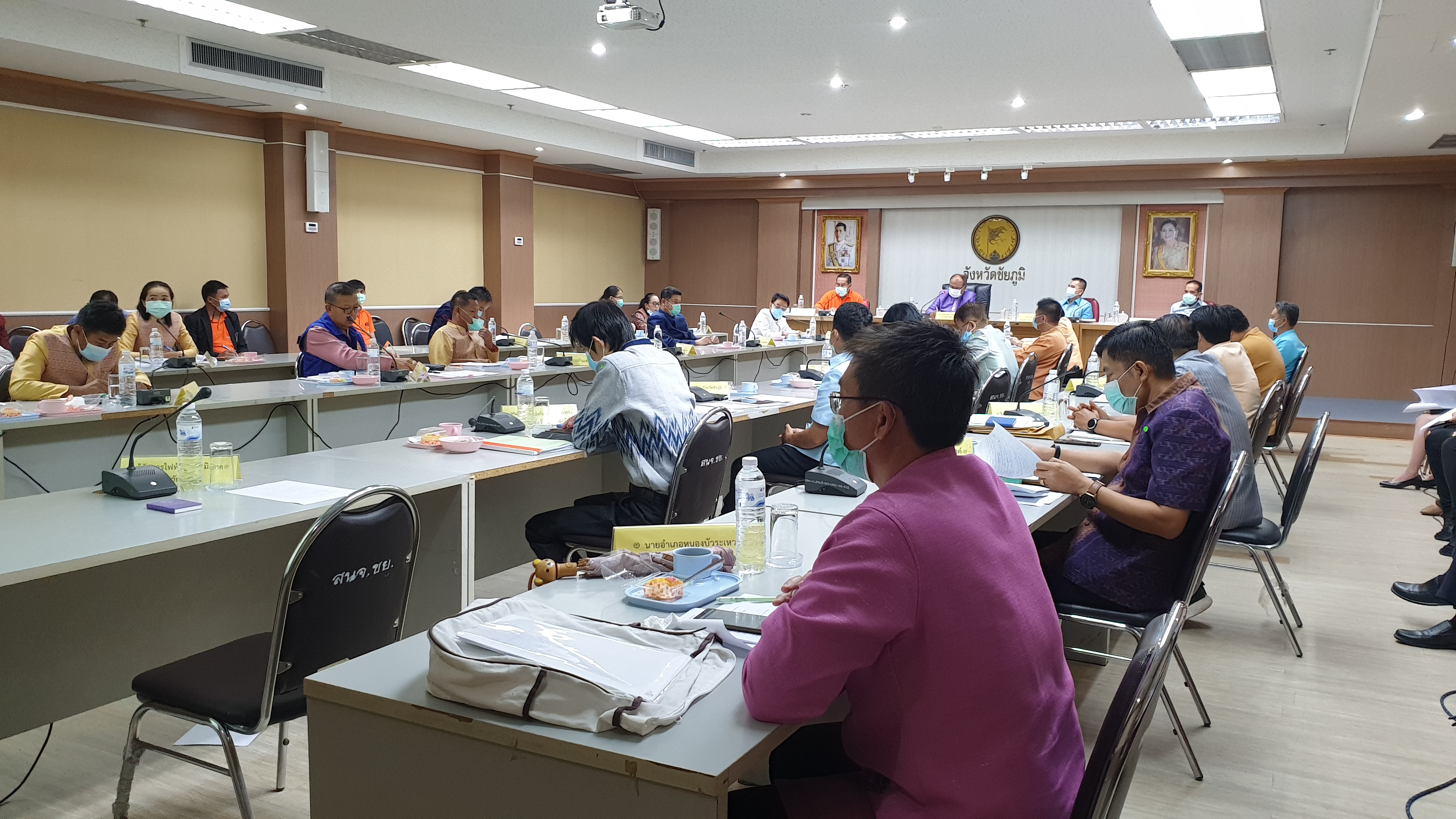 #พช_ชัยภูมิ ร่วมการประชุมหัวหน้าส่วนราชการกระทรวงมหาดไทยและนายอำเภอ ครั้งที่ 4/2564
