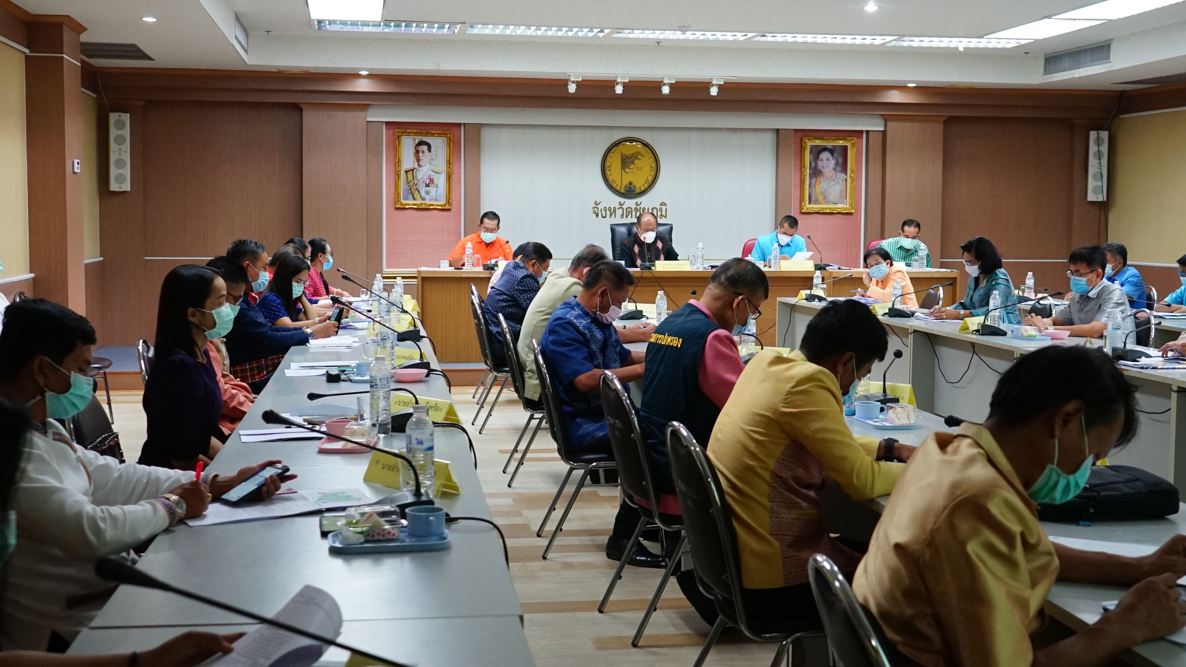 #พช_ชัยภูมิ ร่วมการประชุมหัวหน้าส่วนราชการกระทรวงมหาดไทยและนายอำเภอ ครั้งที่ 5/2564
