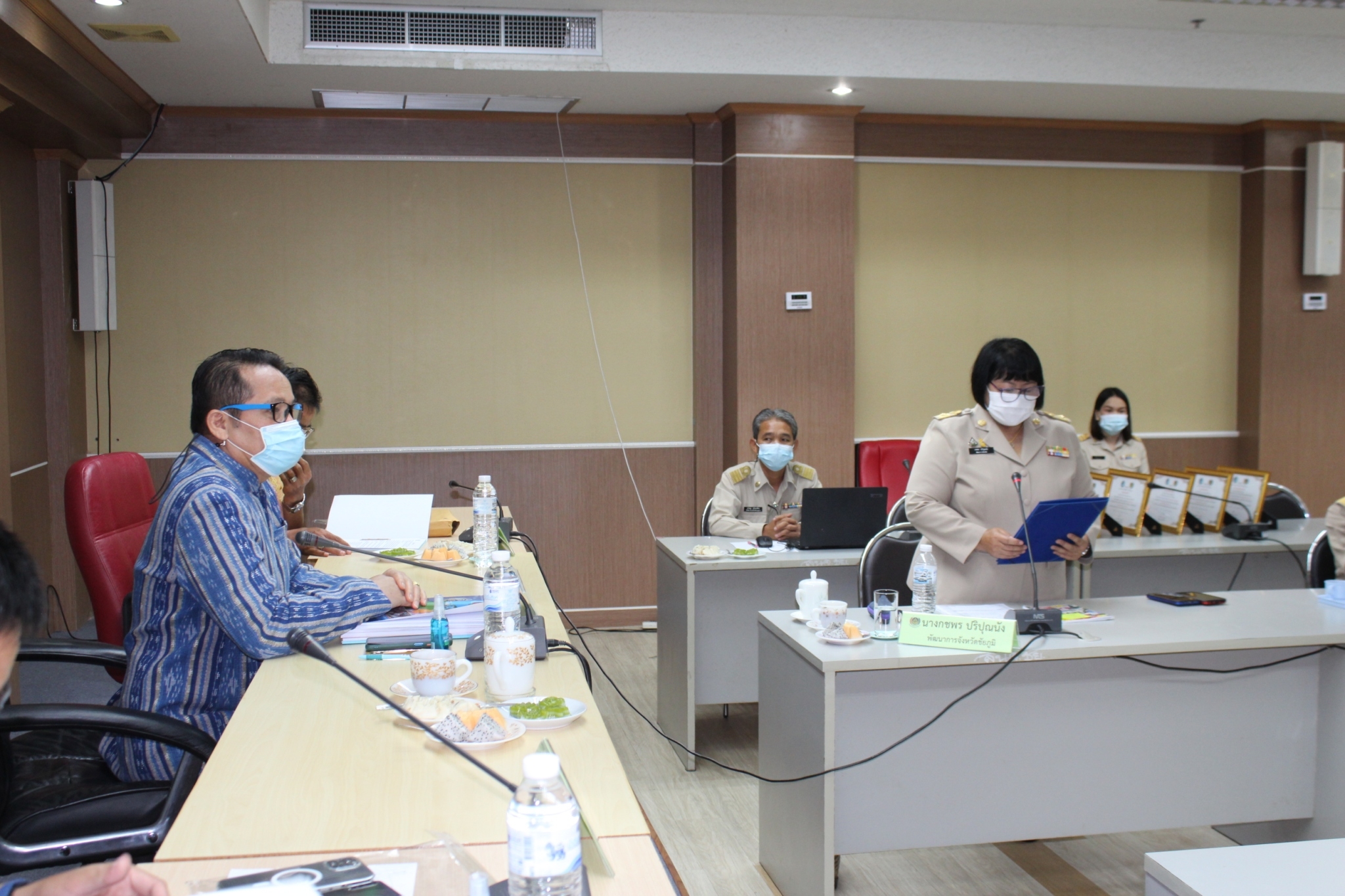 #ผู้ตรวจราชการกรมการพัฒนาชุมชน ลงพื้นที่จังหวัดชัยภูมิ ประเมินคัดเลือกข้าราชการและลูกจ้างประจำดีเด่น กรมการพัฒนาชุมชน ประจำปี 2564