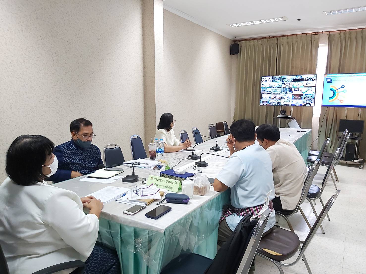 #พช_ชัยภูมิ ร่วมประชุมเตรียมความพร้อมการบริหารการจัดเก็บข้อมูล จปฐ.และข้อมูล กชช.2ค ผ่านระบบวิดีทัศน์ทางไกล (Video Conference)
