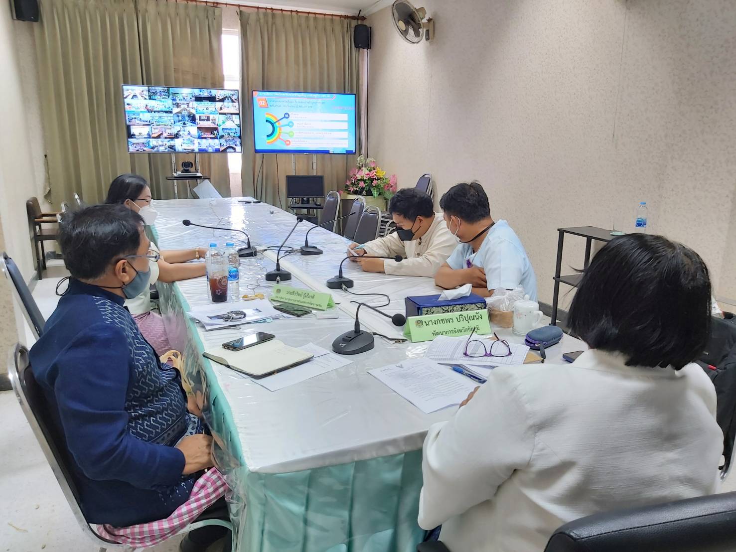 #พช_ชัยภูมิ ร่วมประชุมเตรียมความพร้อมการบริหารการจัดเก็บข้อมูล จปฐ.และข้อมูล กชช.2ค ผ่านระบบวิดีทัศน์ทางไกล (Video Conference)