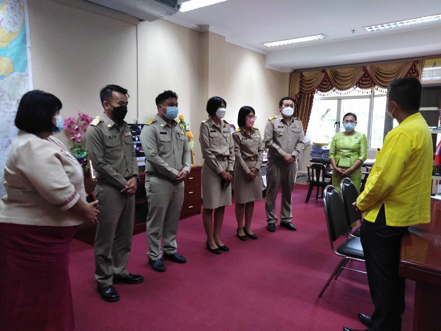 @ชัยภูมิ : พัฒนาชุมชนจังหวัดชัยภูมิ รับรายงานตัวข้าราชการพลเรือนสามัญ ตำแหน่งนักวิชาการพัฒนาชุมชนปฏิบัติการ ทดลองปฏิบัติหน้าที่ราชการ ในตำแหน่งที่ได้รับบรรจุ แต่งตั้ง และข้าราชการที่ย้ายมาดำรงตำแหน่ง