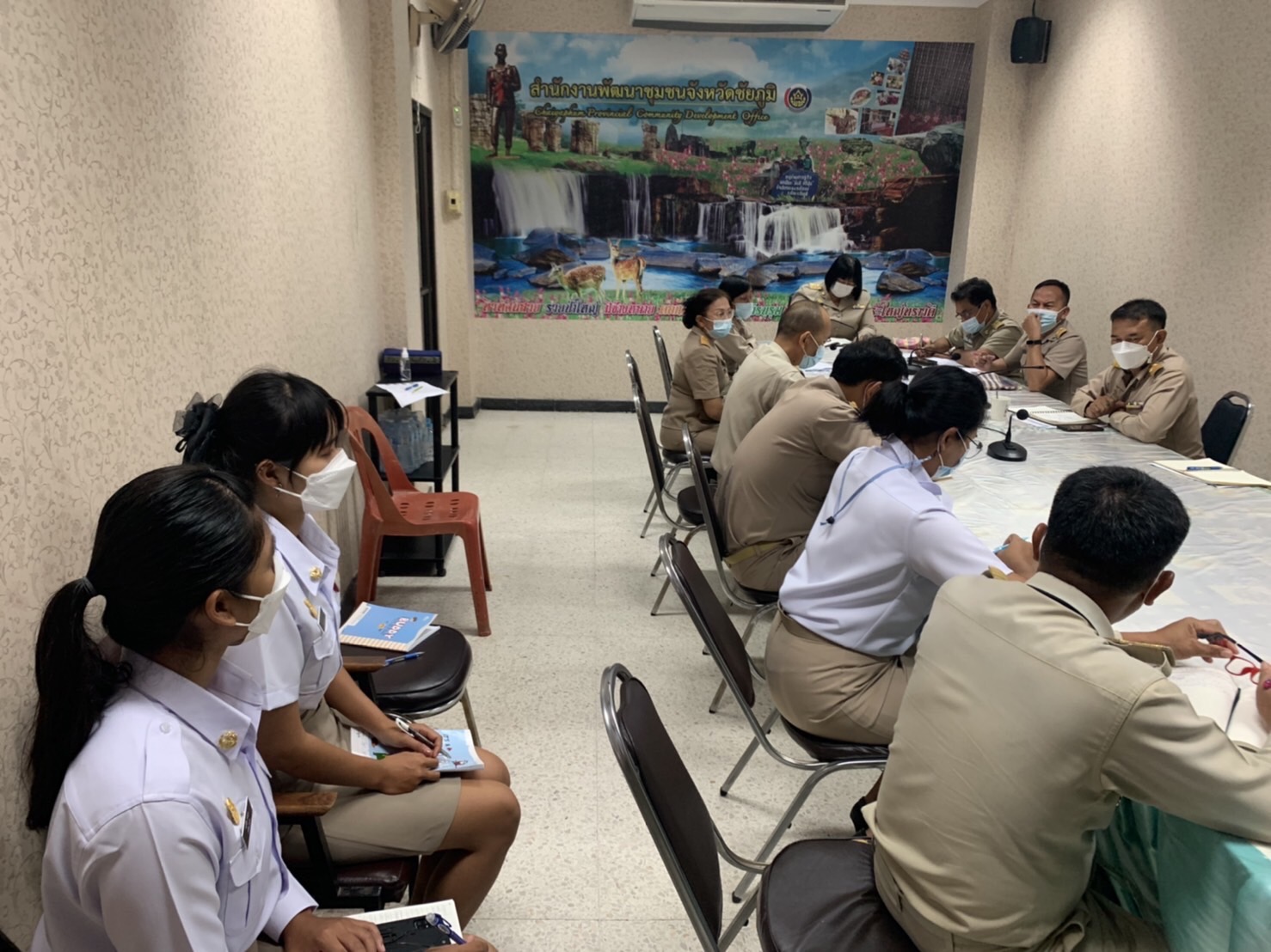 #พช_ชัยภูมิ ประชุมเตรียมความพร้อมการดำเนินกิจกรรมพัฒนาชุมชนจังหวัดชัยภูมิ เดือน ตุลาคม 2564