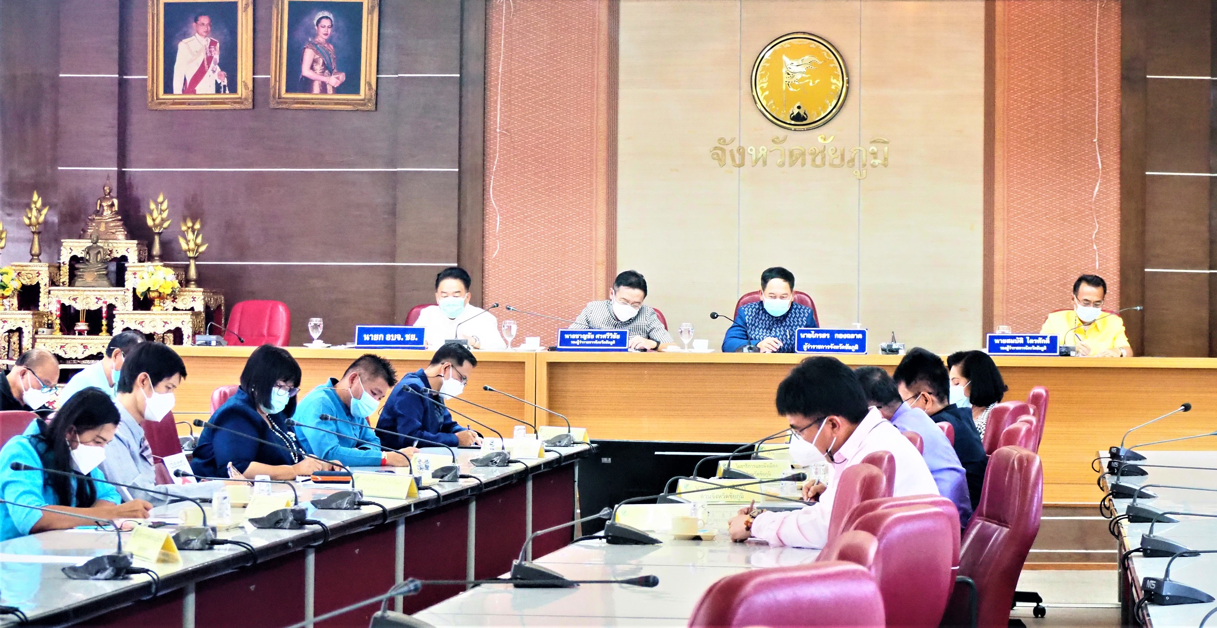 #พช_ชัยภูมิ ร่วมการประชุมขับเคลื่อนและติดตามนโยบายของรัฐบาลและภารกิจสำคัญของกระทรวงมหาดไทย ผ่านระบบการวีดิทัศน์ทางไกล (VCS)