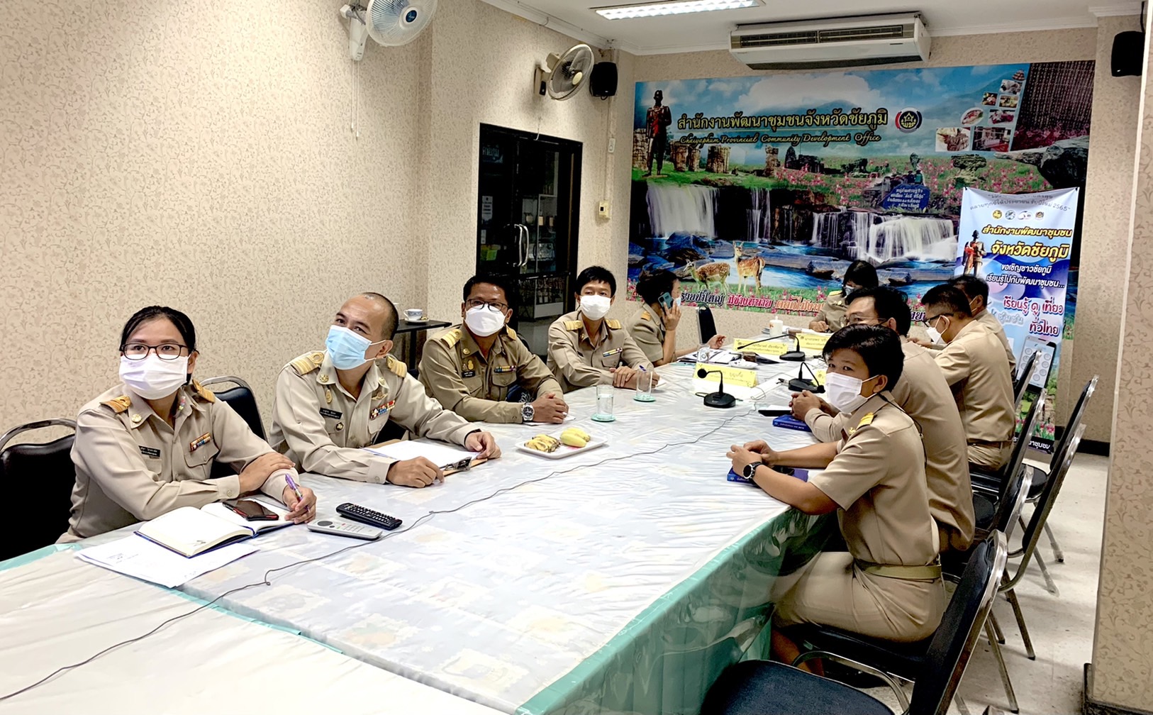 #พช_ชัยภูมิ ร่วมรับฟังการบริหารการจัดเก็บข้อมูลความจำเป็นพื้นฐาน (จปฐ.) ปี 2565