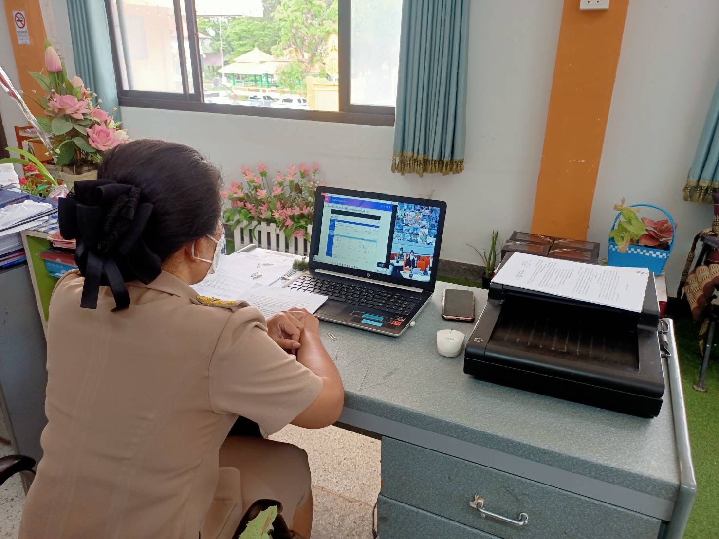 #พช_ชัยภูมิ ร่วมรับฟังการบริหารการจัดเก็บข้อมูลความจำเป็นพื้นฐาน (จปฐ.) ปี 2565