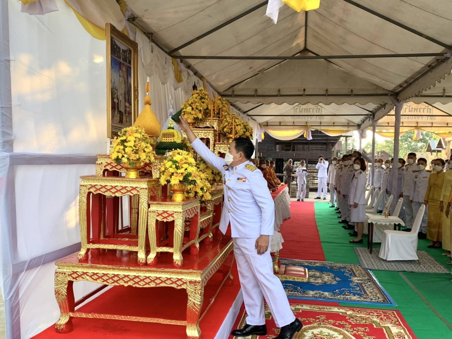 #พช_ชัยภูมิ ร่วมพิธีทำบุญตักบาตรถวายพระราชกุศล และพิธีถวายสัตย์ปฏิญาณเพื่อเป็นข้าราชการที่ดีและพลังของแผ่นดิน เนื่องในโอกาสวันเฉลิมพระชนมพรรษา วันที่ 28 กรกฎาคม 2565 