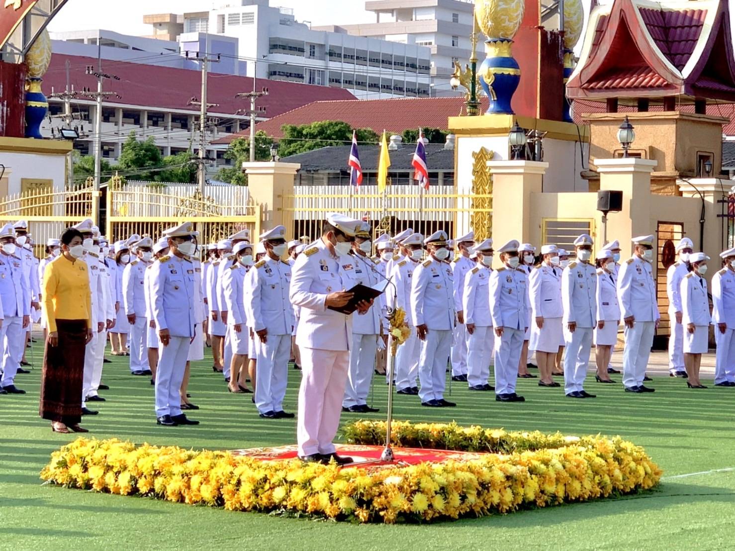#พช_ชัยภูมิ ร่วมพิธีทำบุญตักบาตรถวายพระราชกุศล และพิธีถวายสัตย์ปฏิญาณเพื่อเป็นข้าราชการที่ดีและพลังของแผ่นดิน เนื่องในโอกาสวันเฉลิมพระชนมพรรษา วันที่ 28 กรกฎาคม 2565 