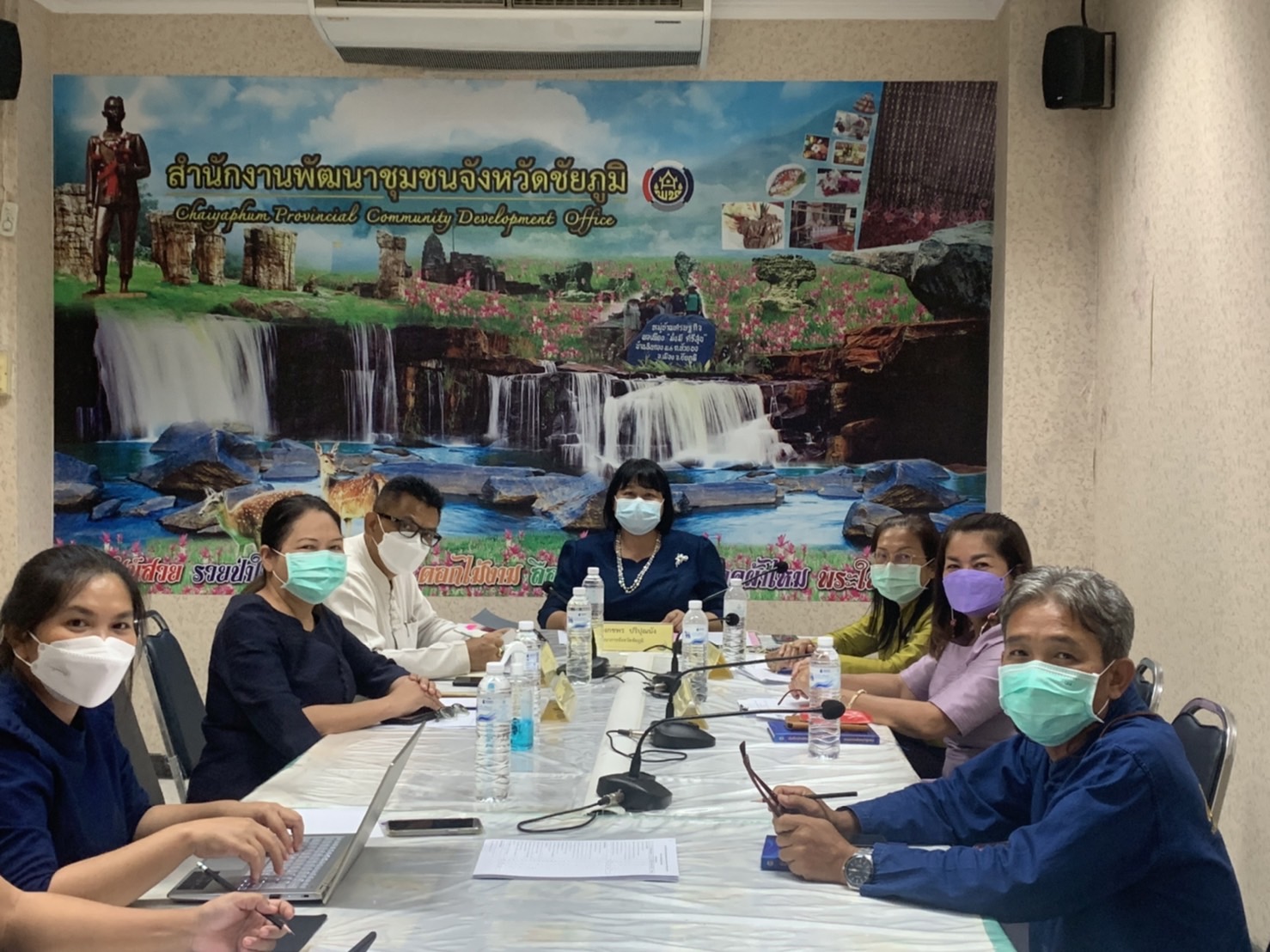 #พช_ชัยภูมิ ประชุมติดตามความก้าวหน้าการดำเนินกิจกรรมพัฒนาชุมชนจังหวัดชัยภูมิ ปีงบประมาณ 2565 ประจำเดือน กรกฎาคม 2565