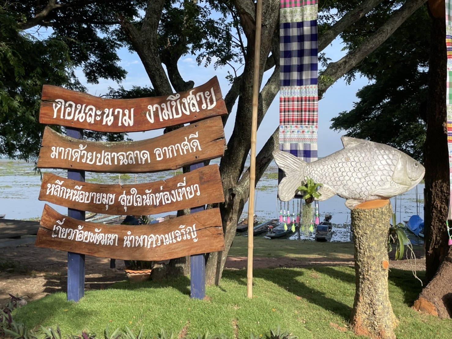 #พช_ชัยภูมิ ร่วมพิธีเปิดเทศกาลท่องเที่ยวบึงละหาน เทศกาลดูนก ชมเกาะ เลาะทุ่งบัวแดง (จุดชมวิวบึงละหาน บ้านดอนละนาม)