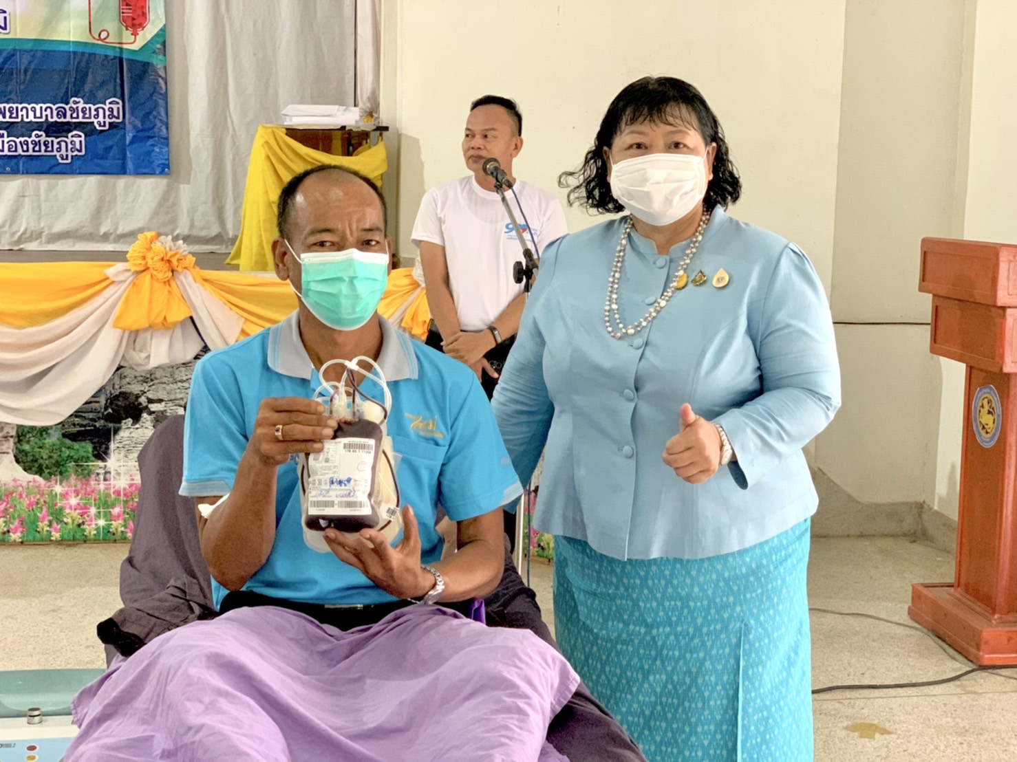 #พช_ชัยภูมิ ร่วมกับ สพอ.เมืองชัยภูมิ เครือข่ายกองทุนแม่ของแผ่นดิน อำเภอเมืองชัยภูมิ ขับเคลื่อนโครงการบริจาคโลหิต “90 พรรษา 90 ล้านซีชี ถวายราชสดุดี สมเด็จพระบรมราชชนนีพันปีหลวง”