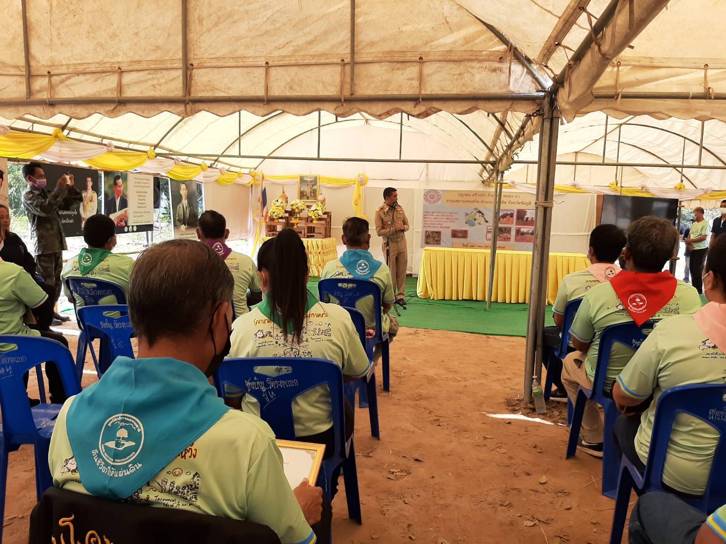 #พช_ชัยภูมิ ร่วมโครงการตามแนวพระราชดำริเศรษฐกิจพอเพียงเกษตรทฤษฎีใหม่ โครงการ “ปลูกคน สร้างป่า ด้วย โคก หนอง นา” เฉลิมพระเกียรติ พระบาทสมเด็จพระเจ้าอยู่หัว