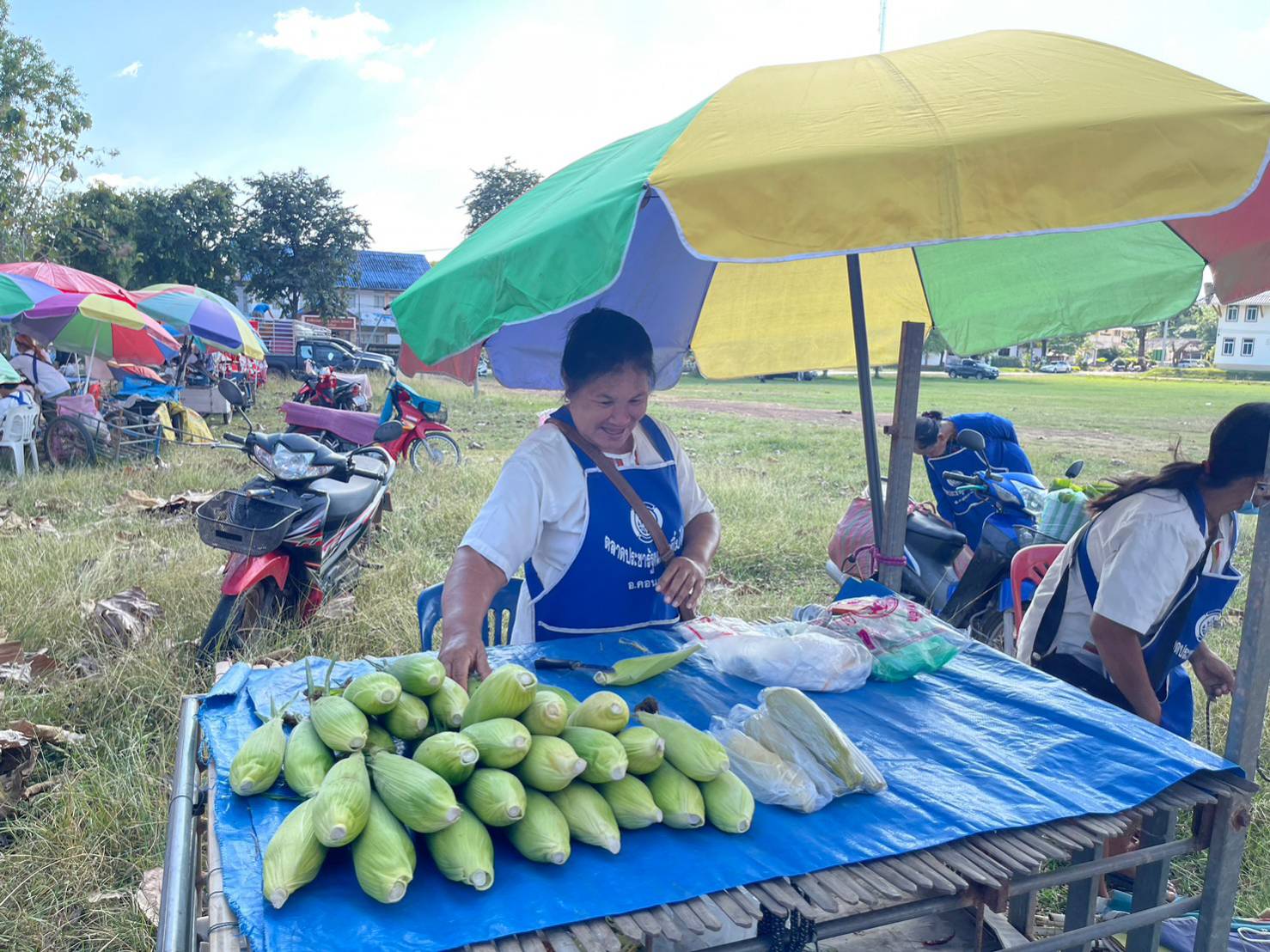 #พช_ชัยภูมิ ติดตามและสนับสนุนตลาดนัดคนไทยยิ้มได้ เพื่อขับเคลื่อนเศรษฐกิจฐานรากมั่นคง