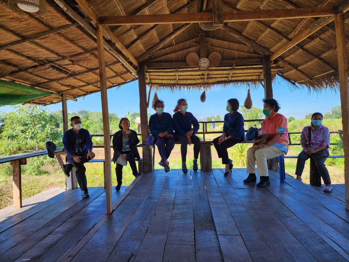 #พช_ชัยภูมิ รับการตรวจติดตาม “นางสงวน มะเสนา ผู้ตรวจราชการกรมการพัฒนาชุมชน เขตตรวจราชการที่ 13” ลงพื้นที่เยี่ยมเยียนหมู่บ้านเศรษฐกิจพอเพียง (พัฒนาศูนย์เรียนรู้ทฤษฎีใหม่รูปแบบ “โคก หนอง นา”) อำเภอจัตุรัส