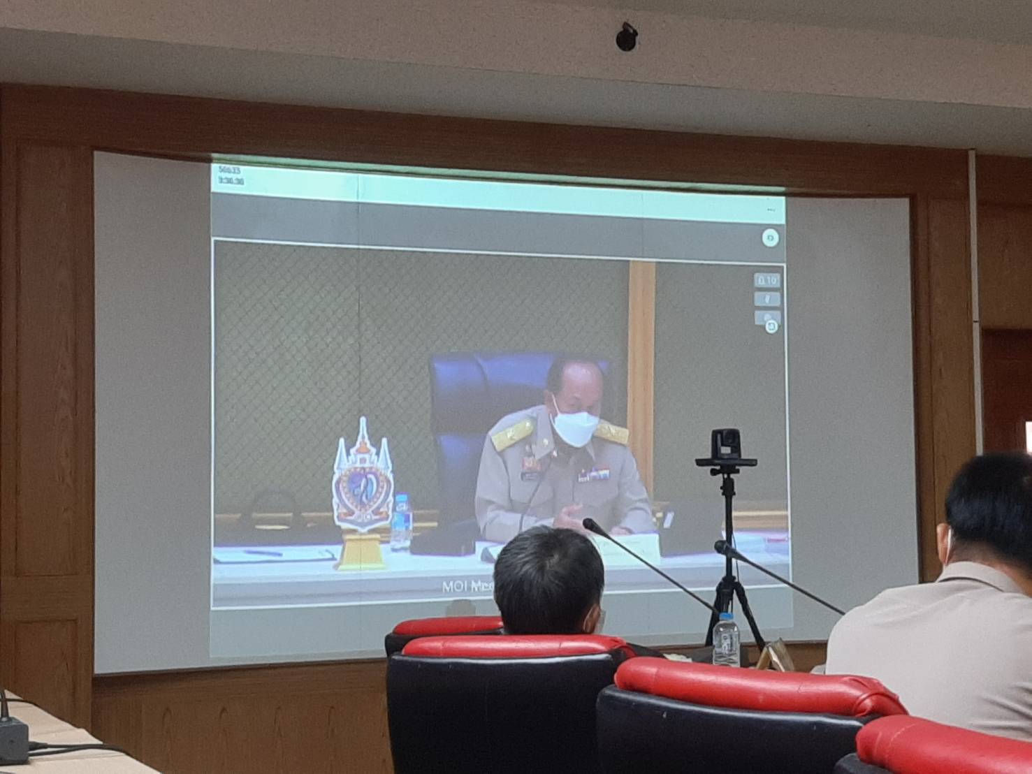 #พช_ชัยภูมิ ร่วมประชุมขับเคลื่อนและติดตามนโยบายของรัฐบาลและภารกิจสำคัญของสำนักงานปลัดกระทรวงมหาดไทย ผ่านระบบวีดิทัศน์ทางไกล (VCS) เดือน ธันวาคม 2565