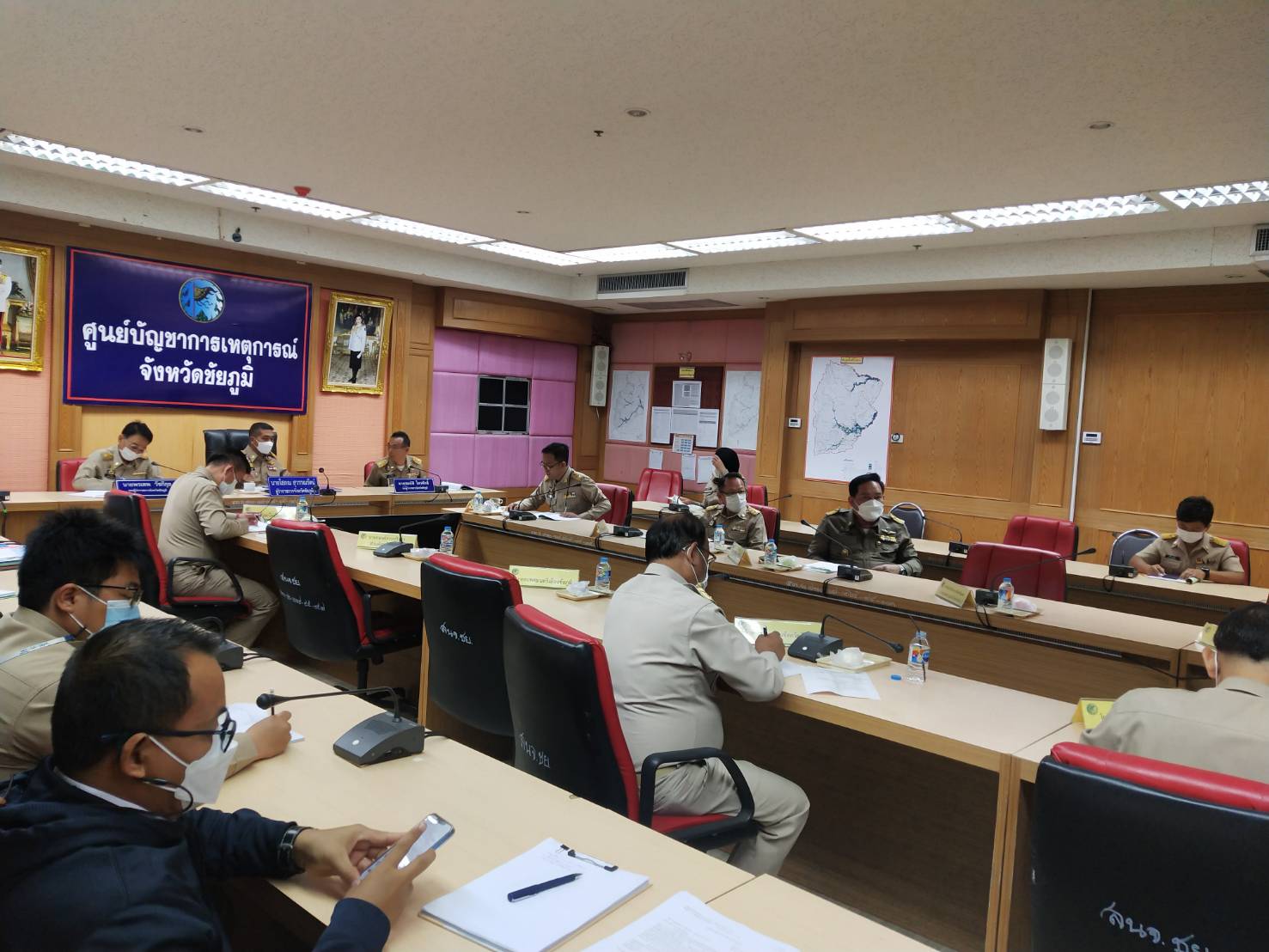 #พช_ชัยภูมิ ร่วมประชุมขับเคลื่อนและติดตามนโยบายของรัฐบาลและภารกิจสำคัญของสำนักงานปลัดกระทรวงมหาดไทย ผ่านระบบวีดิทัศน์ทางไกล (VCS) เดือน ธันวาคม 2565