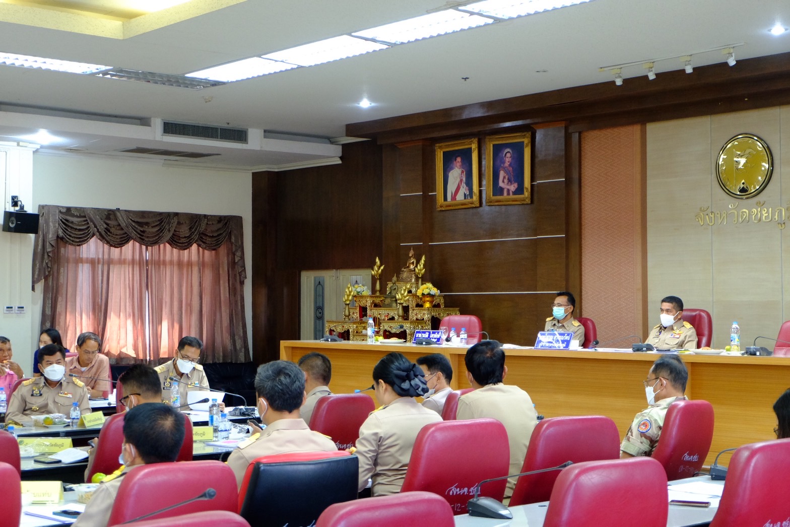 #พช_ชัยภูมิ เข้าร่วมประชุมขับเคลื่อนและติดตามนโยบายของรัฐบาลและภารกิจสำคัญของสำนักงานปลัดกระทรวงมหาดไทย ผ่านระบบวีดิทัศน์ทางไกล (VCS) (เดือนพฤศจิกายน 2565