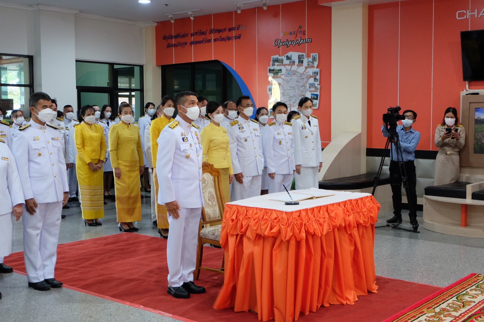 #พช_ชัยภูมิ ร่วมลงนามถวายพระพรสมเด็จพระเจ้าลูกเธอ เจ้าฟ้าพัชรกิติยาภา นเรนทิราเทพยวดี กรมหลวงราชสาริณีสิริพัชร มหาวัชรราชธิดา ทรงหายจากพระอาการประชวรและมีพระพลานามัยแข็งแรงสมบูรณ์โดยเร็ววัน