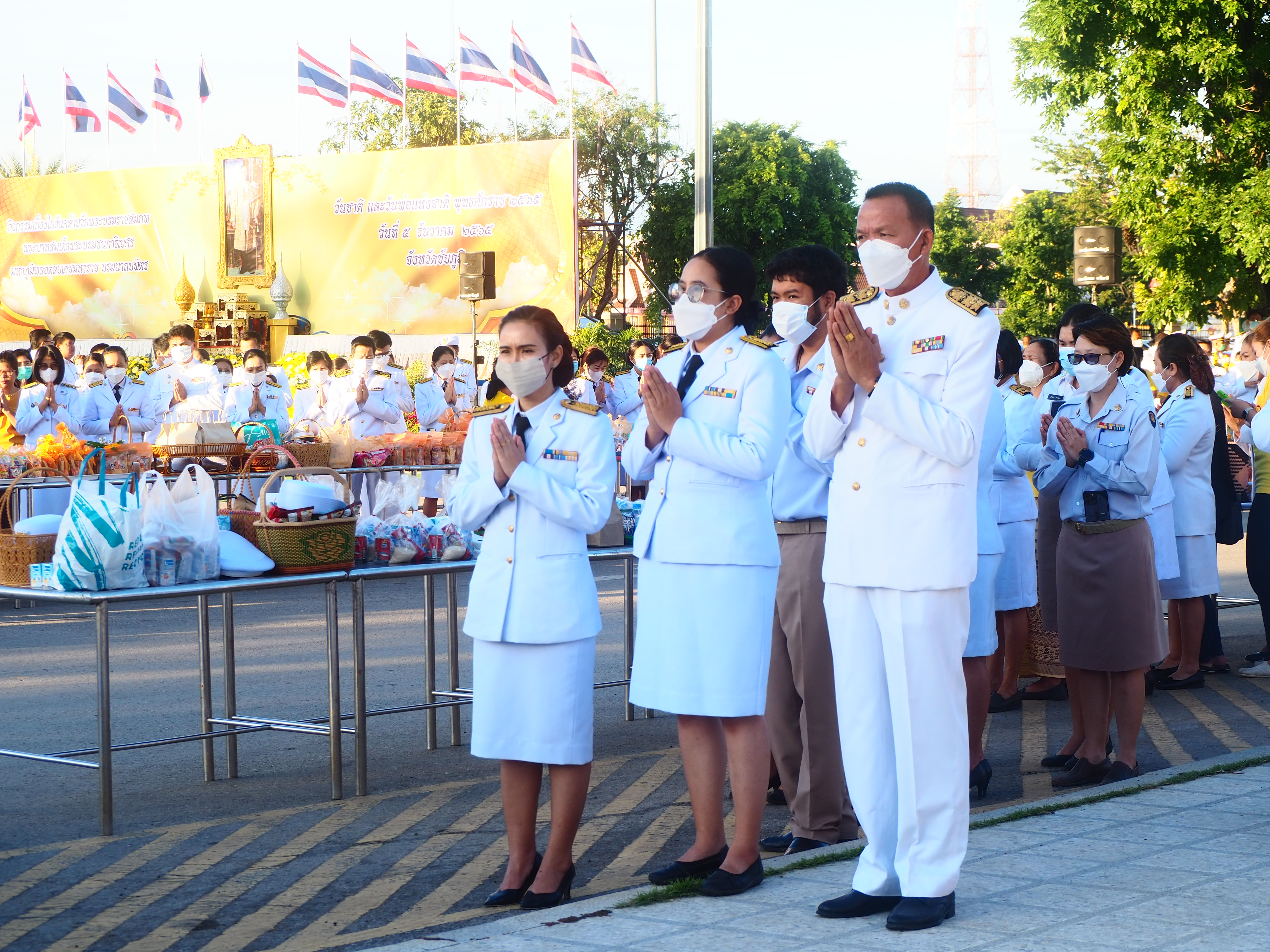 #พช_ชัยภูมิ ร่วมกิจกรรมเนื่องในวันพระบรมราชสมภพ พระบาทสมเด็จพระบรมชนกาธิเบศร มหาภูมิพลอดุลยเดชมหาราช บรมนาถบพิตร วันชาติ และวันพ่อแห่งชาติ 5 ธันวาคม 2565