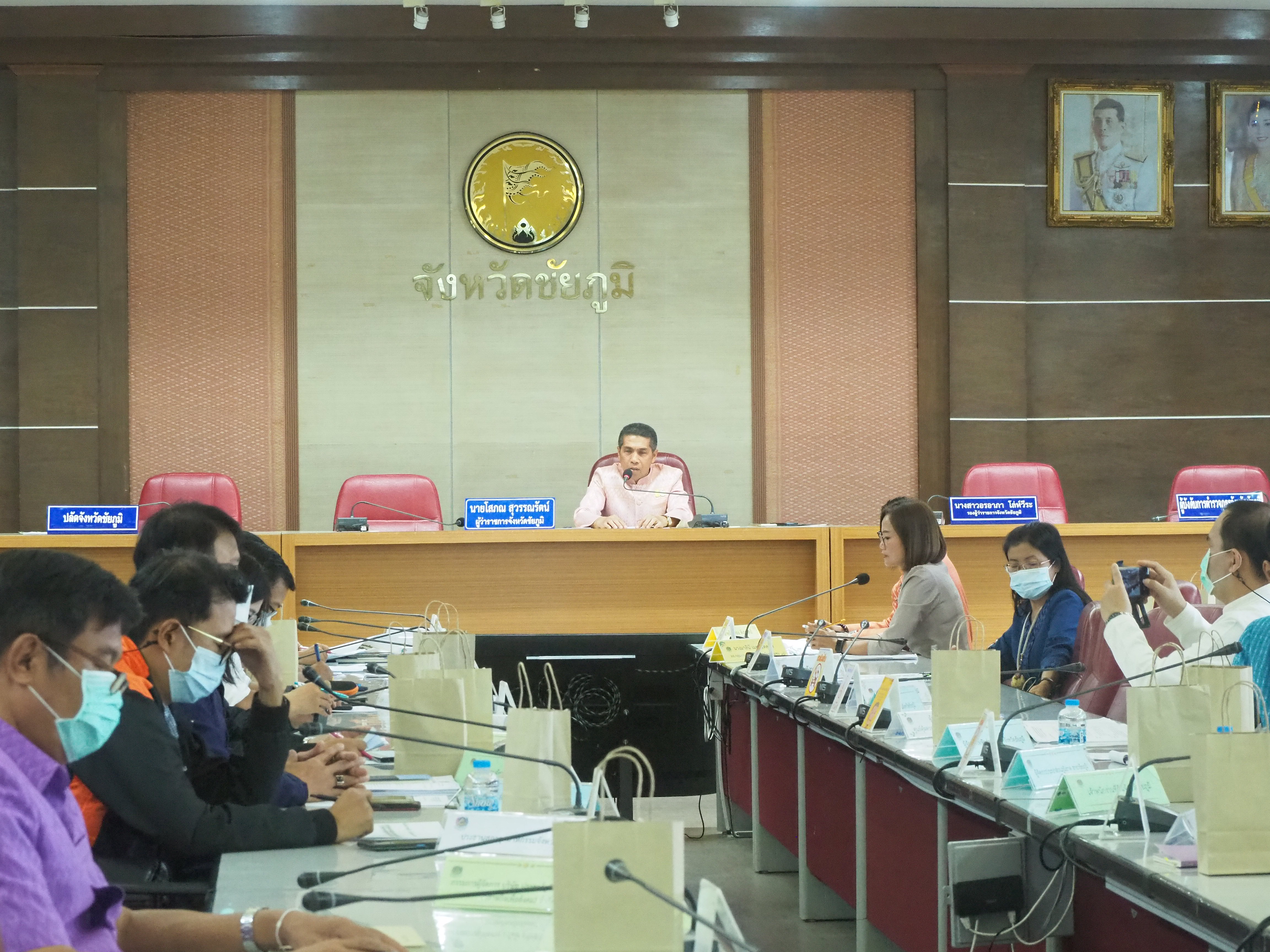 #พช_ชัยภูมิ ประชุมคณะกรรมการบริหารศูนย์อำนวยการขจัดความยากจนและพัฒนาคนทุกช่วงวัยอย่างยั่งยืนตามหลักปรัชญาของเศรษฐกิจพอเพียงจังหวัดชัยภูมิ (คจพ.จ.ชย.) ครั้งที่ 1/2566