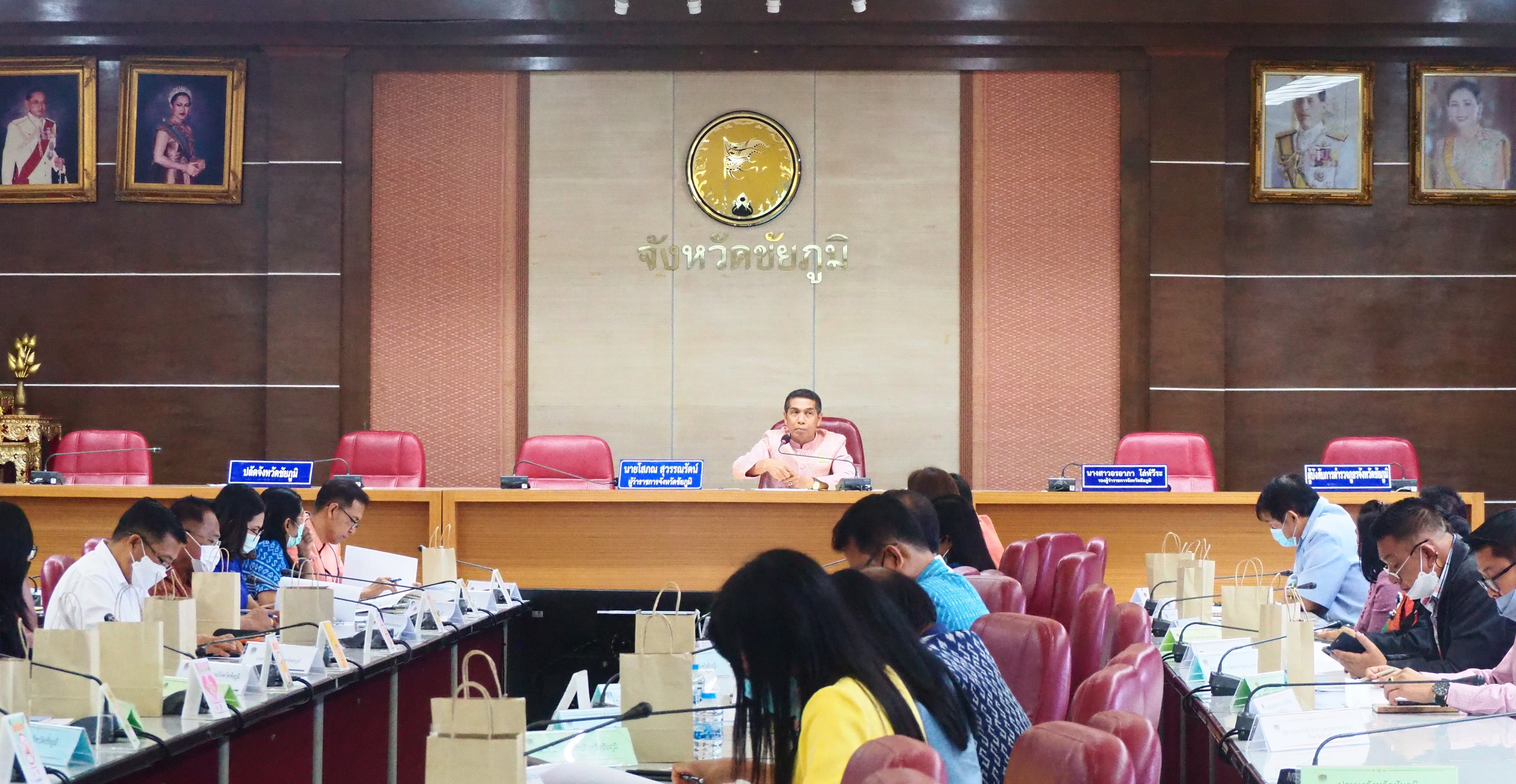 #พช_ชัยภูมิ ประชุมคณะกรรมการบริหารศูนย์อำนวยการขจัดความยากจนและพัฒนาคนทุกช่วงวัยอย่างยั่งยืนตามหลักปรัชญาของเศรษฐกิจพอเพียงจังหวัดชัยภูมิ (คจพ.จ.ชย.) ครั้งที่ 1/2566