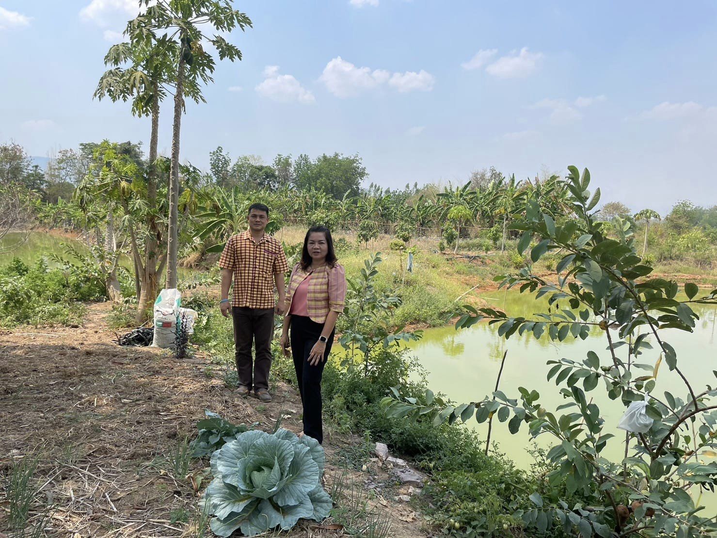 จังหวัดชัยภูมิ ติดตามการดำเนินงานการพัฒนาพื้นที่ครัวเรือนต้นแบบ โคก หนอง นา โม HLM อำเภอแก้งคร้อ