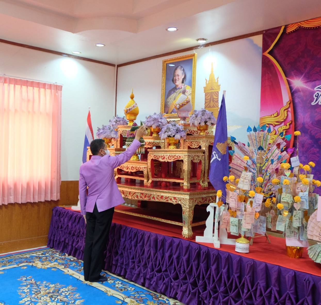 จังหวัดชัยภูมิ จัดพิธีทอดผ้าป่าสมทบกองทุนพัฒนาเด็กชนบทในพระราชูปถัมภ์สมเด็จพระเทพรัตนราชสุดาฯ สยามบรมราชกุมารี เนื่องในโอกาสวันคล้ายวันพระราชสมภพ 2 เมษายน 2566