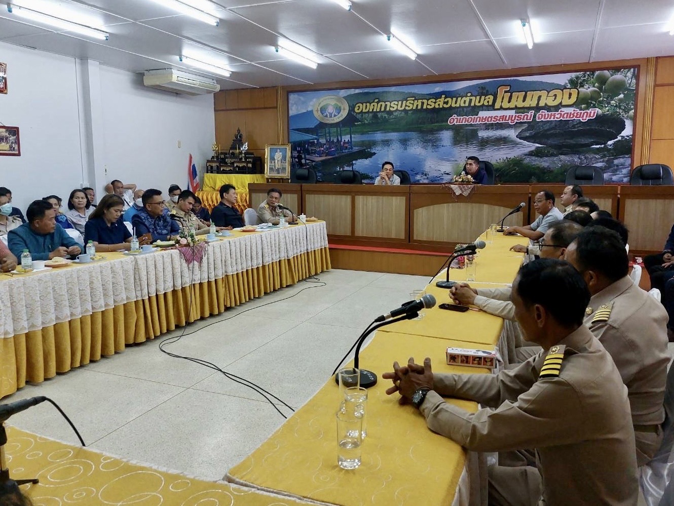 พช_ชัยภูมิ ร่วมประชุมขับเคลื่อนการท่องเที่ยวโดยชุมชนตำบลโนนทอง อำเภอเกษตรสมบูรณ์ จังหวัดชัยภูมิ