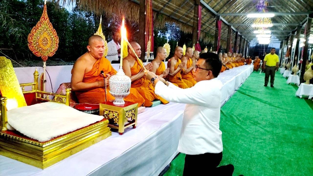 พช.ชัยภูมิ ร่วมพิธีเจริญพระพุทธมนต์ สืบชะตา บายศรีสูตรขวัญ ตามประเพณีอีสาน เนื่องในโอกาส 39 ปี เจ้าคุณพระสินีนาฏ พิลาสกัลยาณี