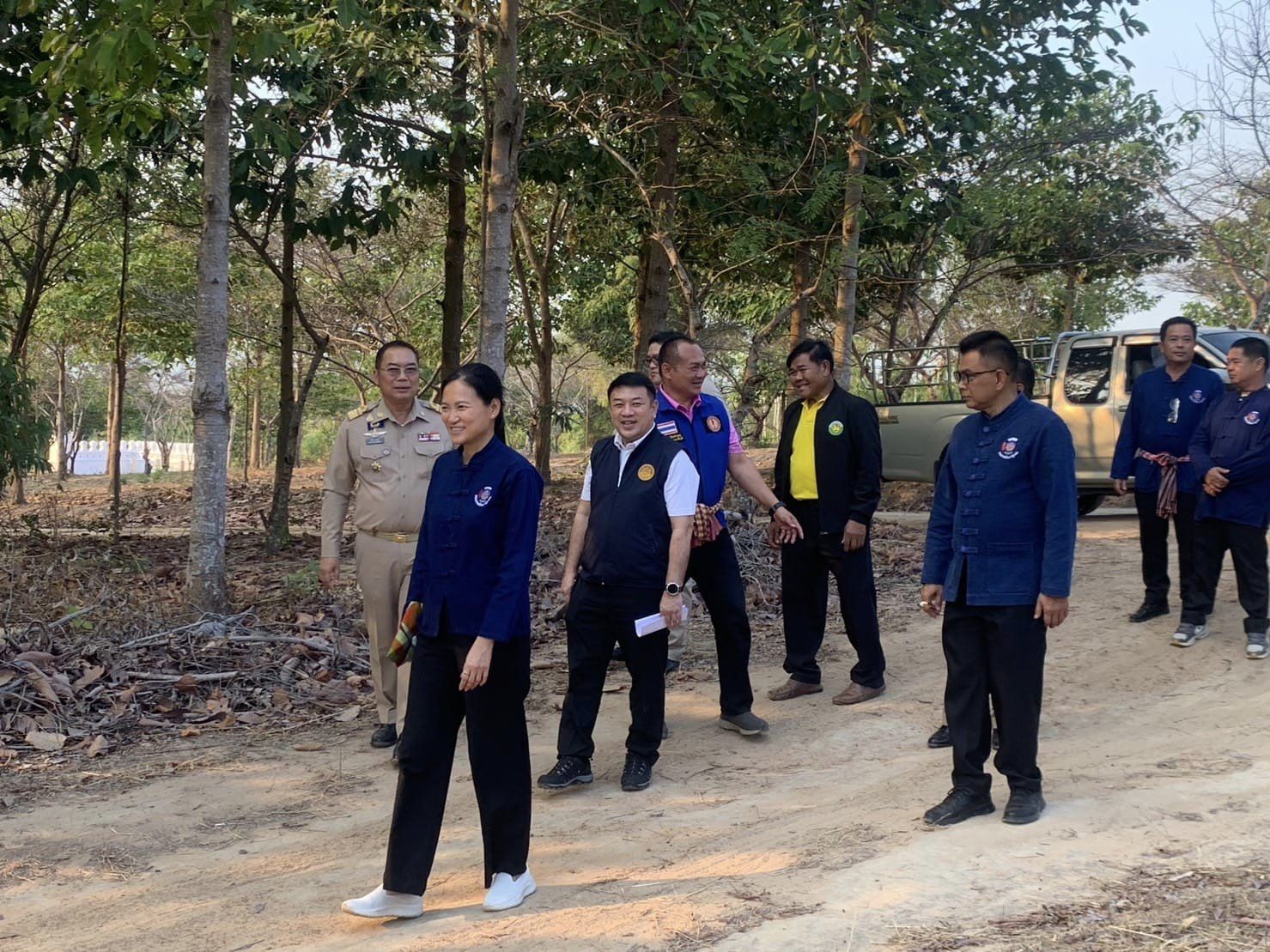 พช.ชัยภูมิ : ร่วมลงพื้นที่สำรวจ ออกแบบ โคก หนอง นา อรุณธรรมสถาน วัดพระธาตุชัยภูมิ