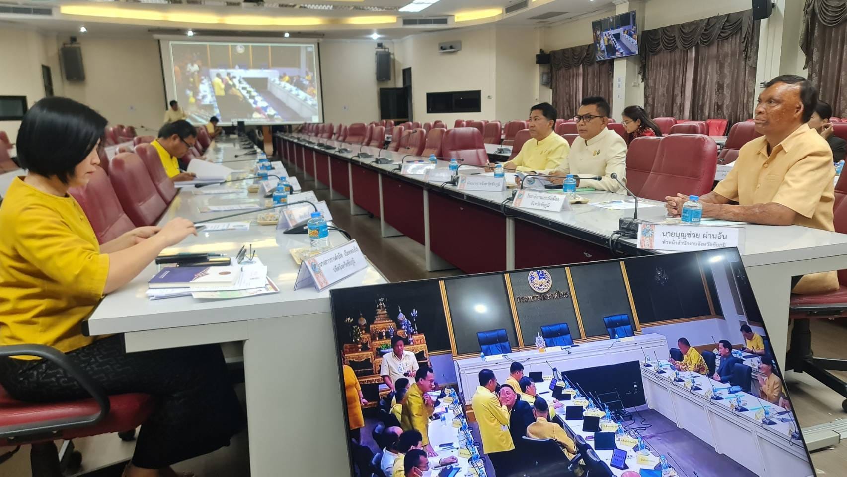 พช.ชัยภูมิ ร่วมการประชุมขับเคลื่อนและติดตามนโยบายของรัฐบาลและภารกิจสำคัญของปลัดกระทรวงมหาดไทย ประจำปีงบประมาณ พ.ศ.2567 (เดือน มีนาคม 2566) ผ่านระบบวีดิทัศน์ทางไกล (VCS)