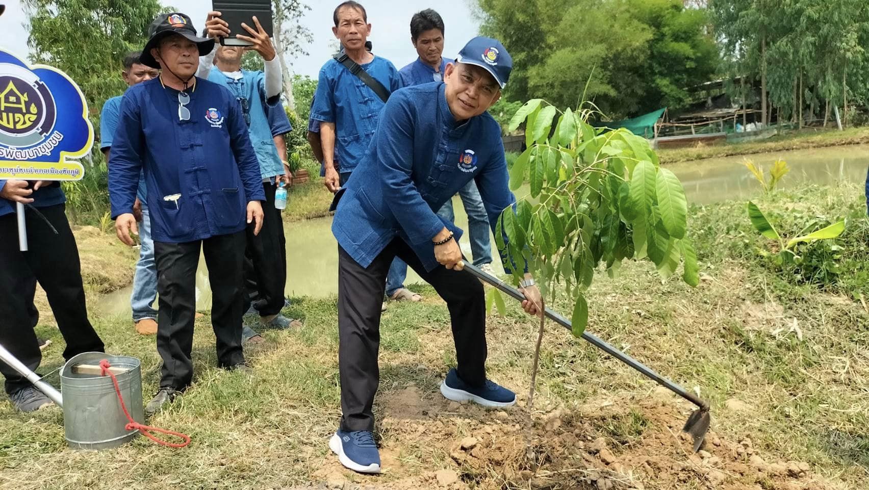 จังหวัดชัยภูมิ รวมพลคน โคก หนอง นา เอามื้อสามัคคี สู่การพัฒนาคุณภาพชีวิตที่ยั่งยืน ตำบลนาฝาย อำเภอเมืองชัยภูมิ จังหวัดชัยภูมิ