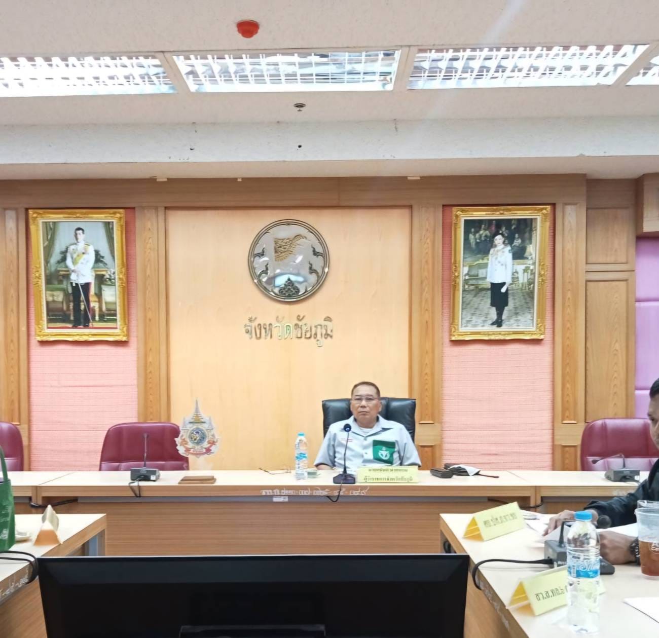 พช.ชัยภูมิ นำเสนอผลการขับเคลื่อนกองทุนแม่ของแผ่นดินกลไกการป้องกันและแก้ไขปัญหายาเสพติดที่ยั่งยืน ในที่ประชุมคณะทำงานโต๊ะข่าว​ (วิเคราะห์​และประเมินสถานการณ์​ด้านการข่าวยาเสพติด​จังหวัด​ชัยภูมิ)​ ครั้งที่​ 4/2567