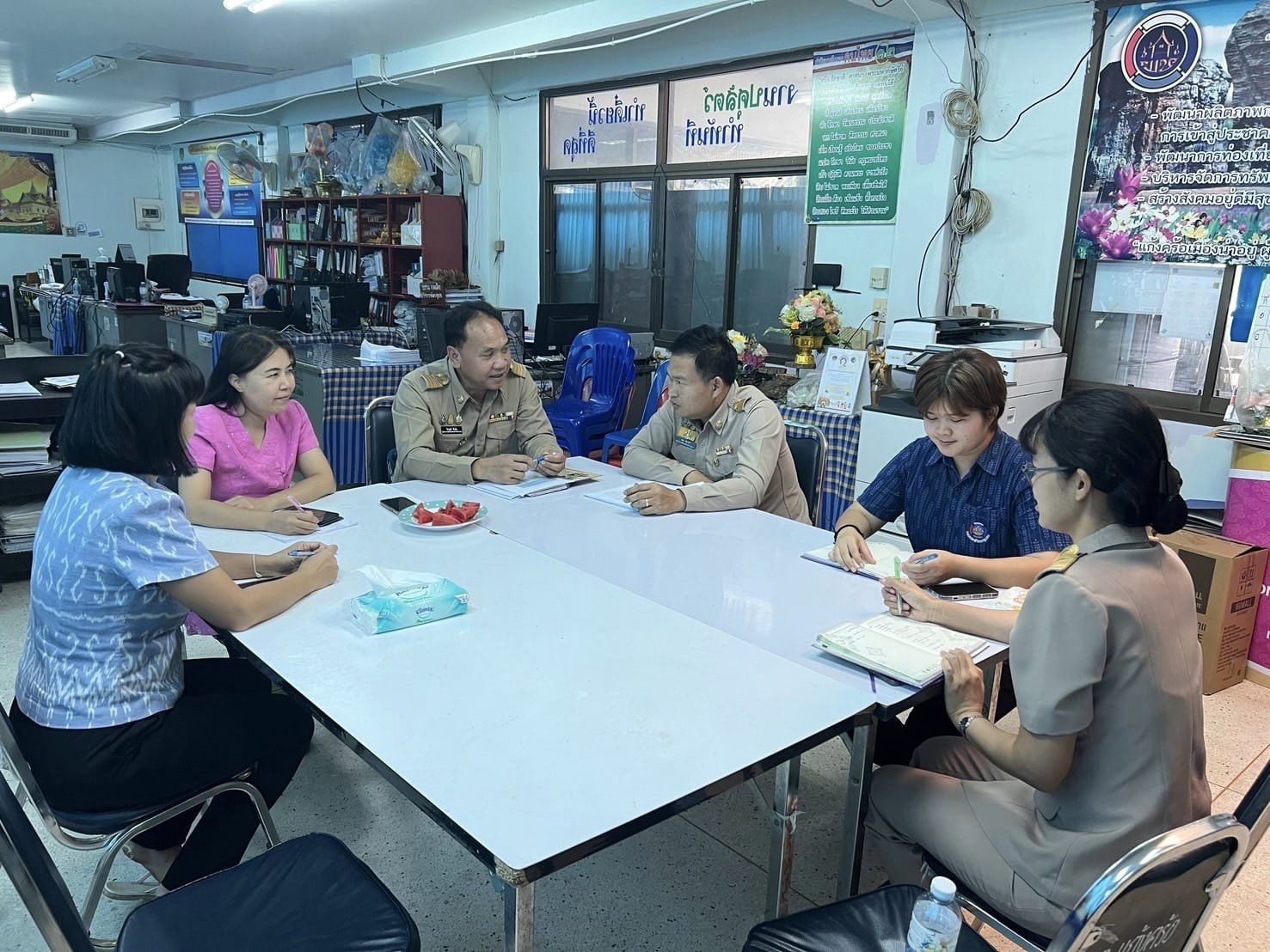 พช.ชัยภูมิ ติดตาม สนับสนุนการดำเนินงานตามภารกิจกรมการพัฒนาชุมชน สำนักงานพัฒนาชุมชนอำเภอแก้งคร้อ