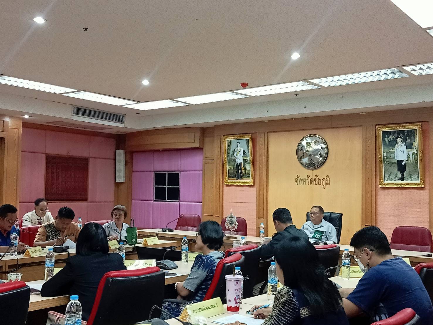 พช.ชัยภูมิ นำเสนอผลการขับเคลื่อนกองทุนแม่ของแผ่นดินกลไกการป้องกันและแก้ไขปัญหายาเสพติดที่ยั่งยืน ในที่ประชุมคณะทำงานโต๊ะข่าว​ (วิเคราะห์​และประเมินสถานการณ์​ด้านการข่าวยาเสพติด​จังหวัด​ชัยภูมิ)​ ครั้งที่​ 4/2567