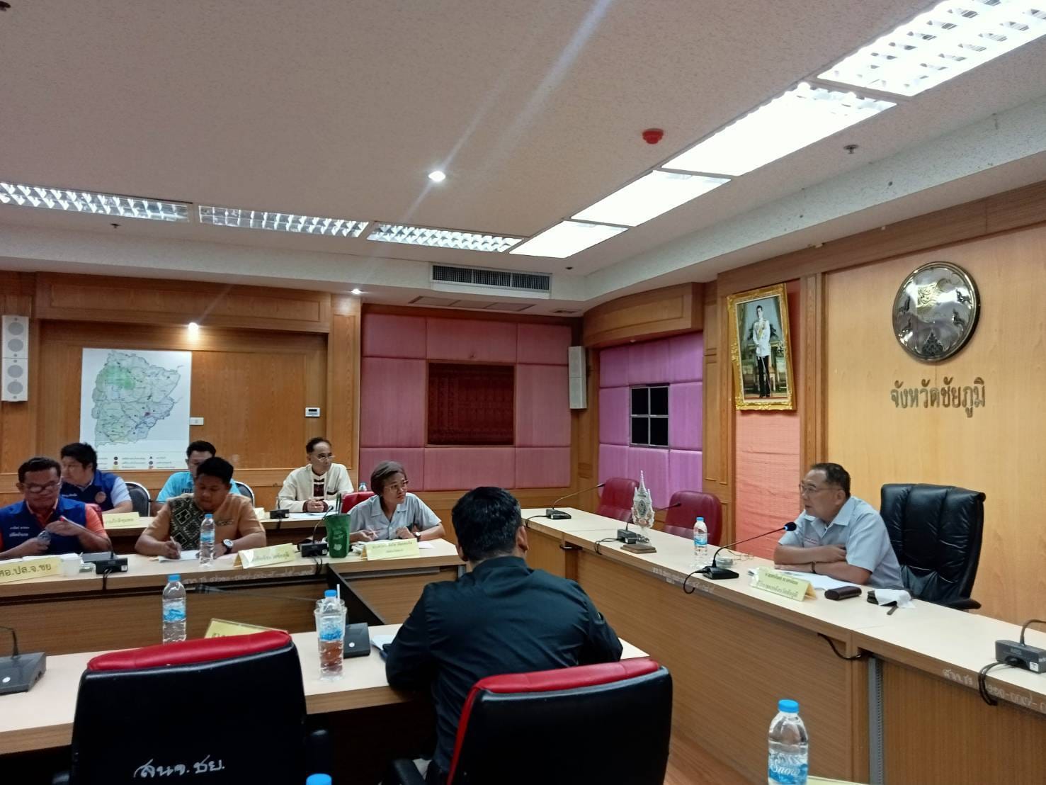 พช.ชัยภูมิ นำเสนอผลการขับเคลื่อนกองทุนแม่ของแผ่นดินกลไกการป้องกันและแก้ไขปัญหายาเสพติดที่ยั่งยืน ในที่ประชุมคณะทำงานโต๊ะข่าว​ (วิเคราะห์​และประเมินสถานการณ์​ด้านการข่าวยาเสพติด​จังหวัด​ชัยภูมิ)​ ครั้งที่​ 4/2567