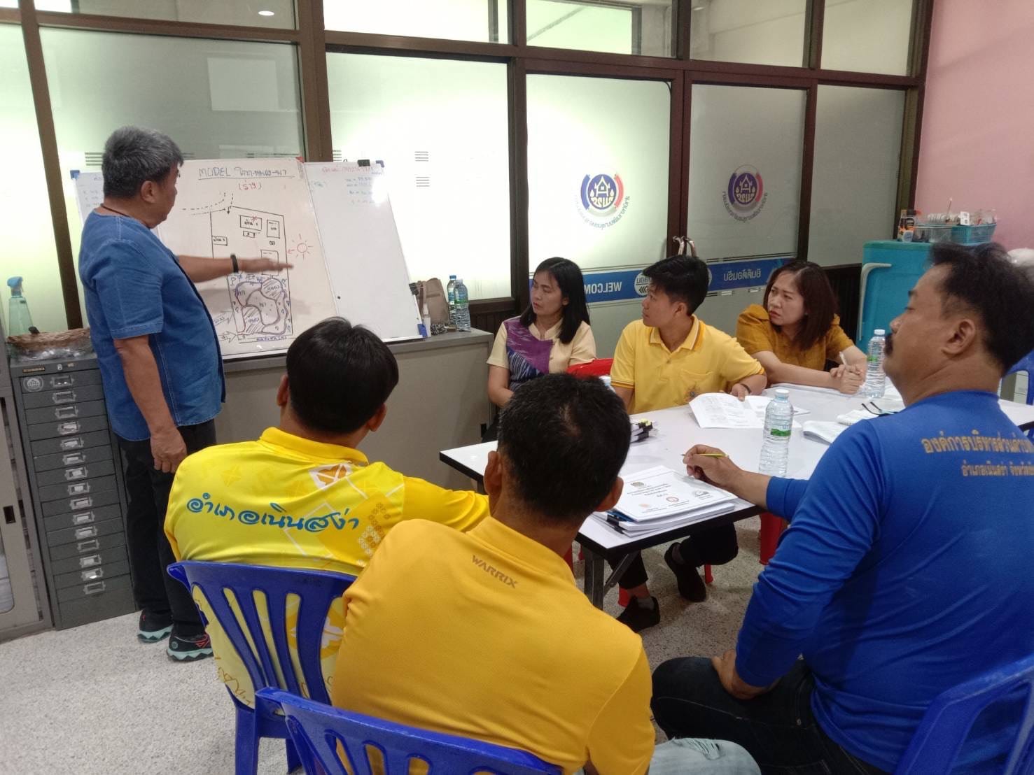 พช.ชัยภูมิ ประชุมและติดตามการดำเนินงานนโยบายสำคัญและยุทธศาสตร์กรมการพัฒนาชุมชนของสำนักงานพัฒนาชุมชนอำเภอเนินสง่า