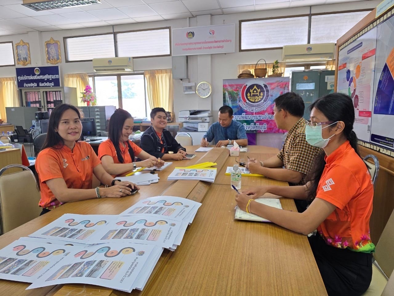 พช.ชัยภูมิ ติดตาม สนับสนุนการดำเนินงานตามภารกิจกรมการพัฒนาชุมชน ในพื้นที่อำเภอจัตุรัส