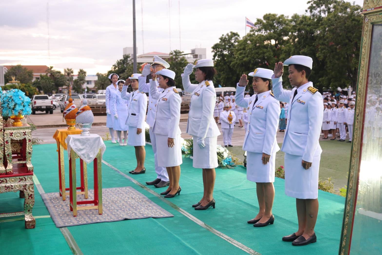 พช.ชัยภูมิ เข้าร่วมพิธีถวายเครื่องราชสักการะและวางพานพุ่ม และพิธีจุดเทียนถวายพระพรชัยมงคล เนื่องในโอกาสวันเฉลิมพระชนมพรรษา สมเด็จพระนางเจ้าสิริกิติ์ พระบรมราชินีนาถ พระบรมราชชนนีพันปีหลวง 12 สิงหาคม 2567