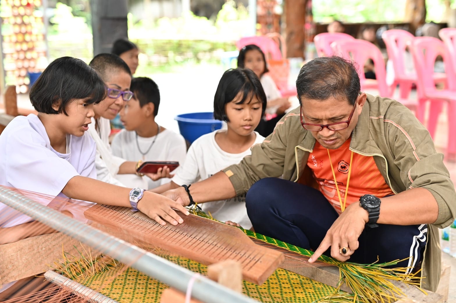 กรมการพัฒนาชุมชน ขับเคลื่อนชุมชนภูมิปัญญาเพื่อพัฒนาผลิตภัณฑ์ บ้านหนองหอย หมู่ที่ 4 ตำบลกุดชุมแสง อำเภอหนองบัวแดง จังหวัดชัยภูมิ