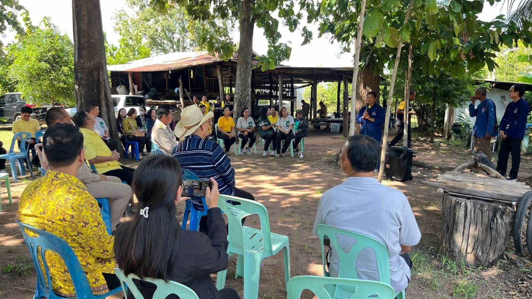 ผู้ว่าราชการจังหวัดชัยภูมิ ลงพื้นที่เยี่ยมชมแปลงโคกหนองนา พัฒนาชุมชน อำเภอแก้งคร้อ จังหวัดชัยภูมิ