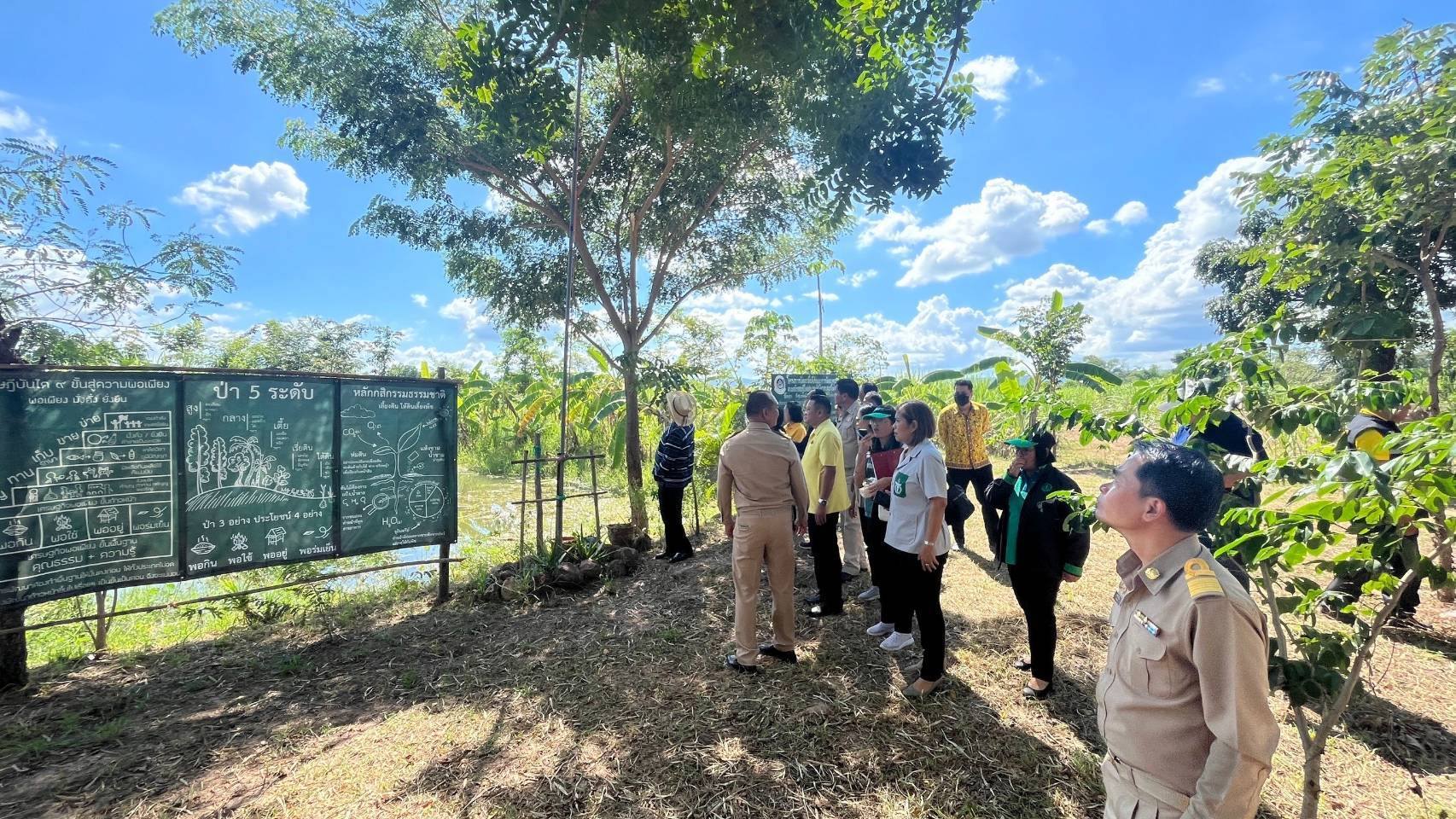 ผู้ว่าราชการจังหวัดชัยภูมิ ลงพื้นที่เยี่ยมชมแปลงโคกหนองนา พัฒนาชุมชน อำเภอแก้งคร้อ จังหวัดชัยภูมิ