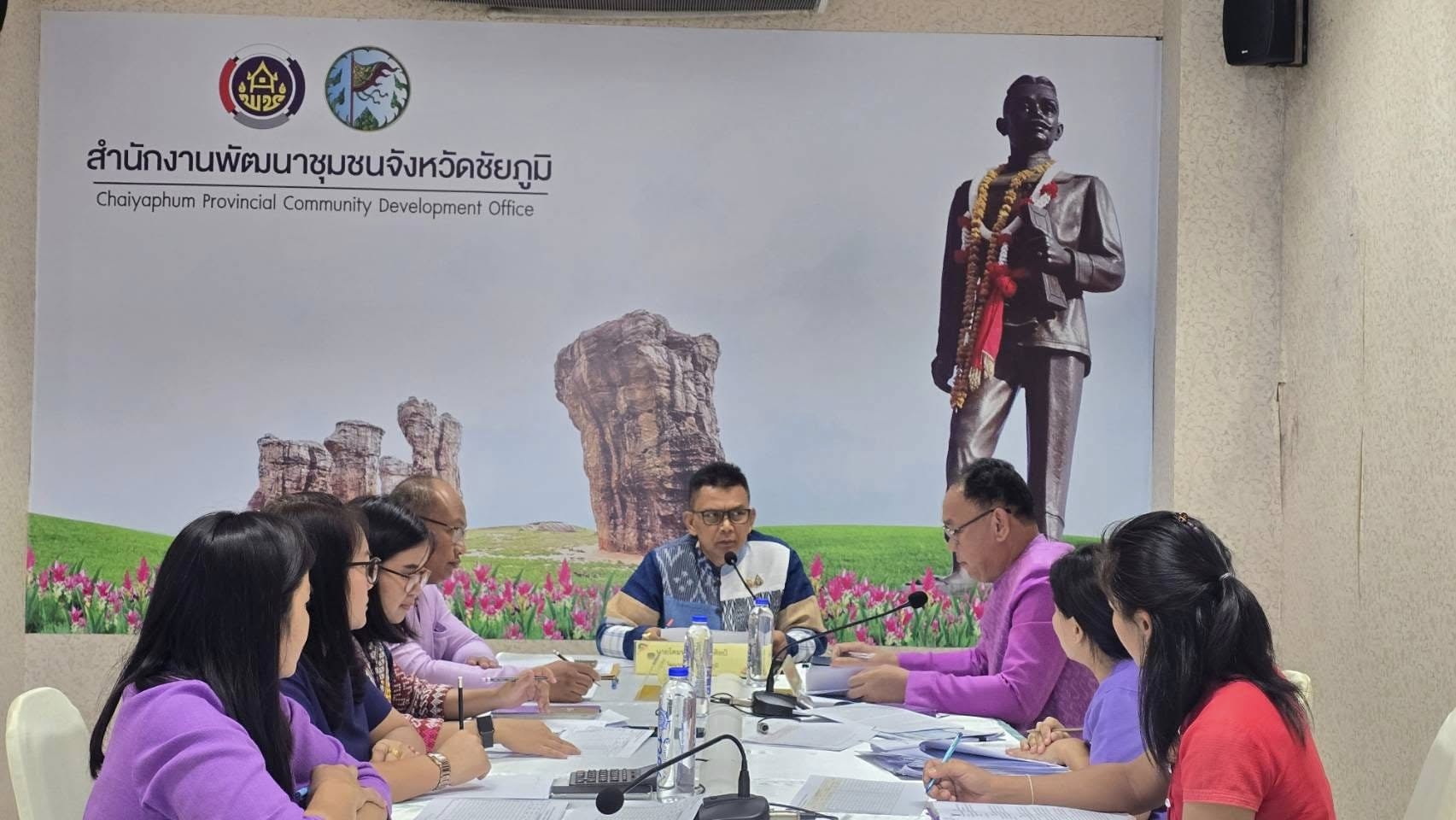 พช.ชัยภูมิ  ประชุมเตรียมความพร้อมขับเคลื่อนการดำเนินงาน งบประมาณตามแผนการปฏิบัติราชการจังหวัดชัยภูมิประจำปีงบประมาณพ.ศ 2568